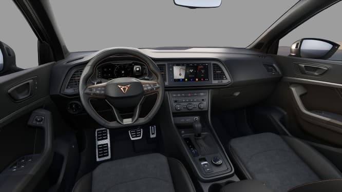 Ansicht des Armaturenbretts eines CUPRA Ateca