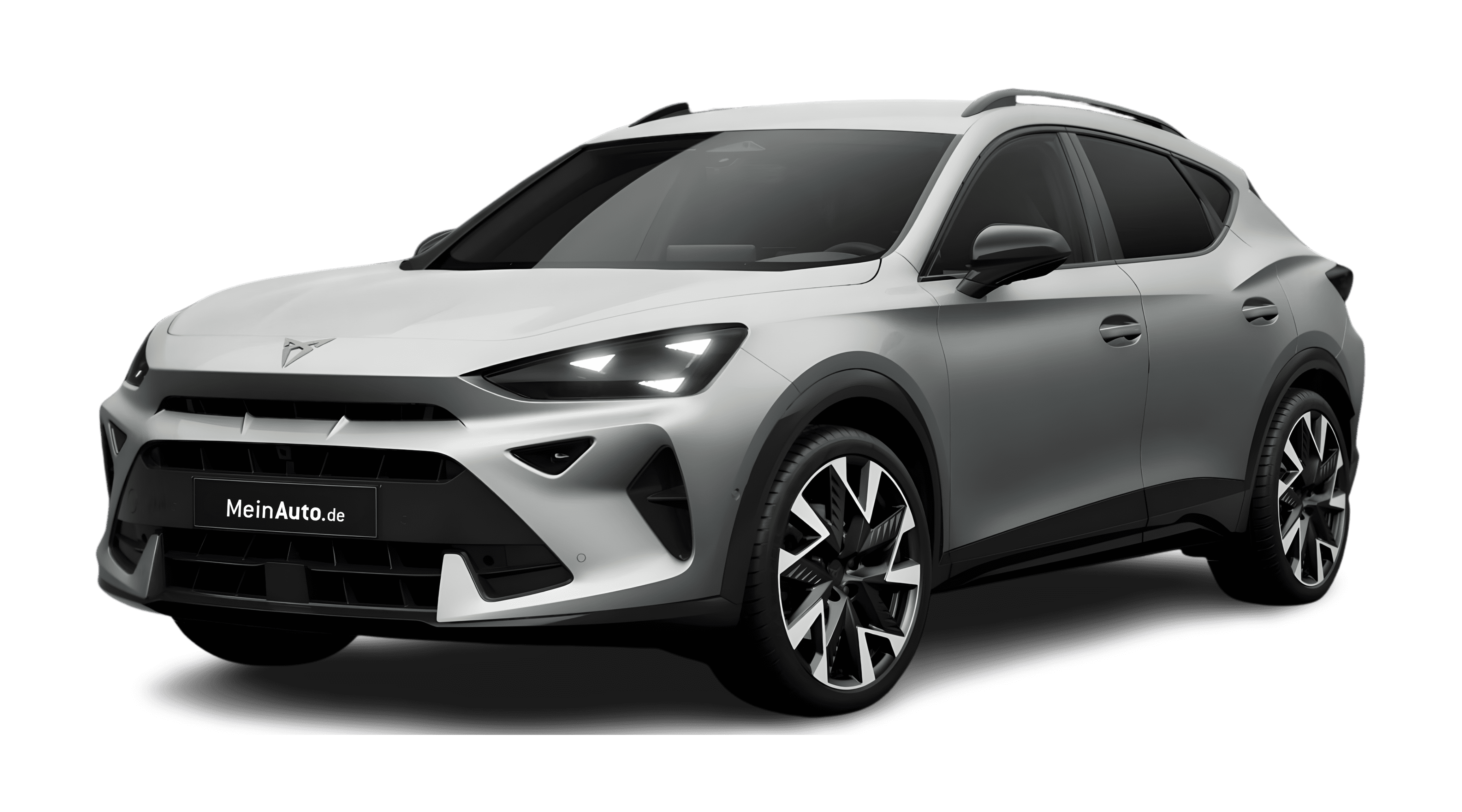 Schräge Frontansicht eines CUPRA Formentor, freigestellt