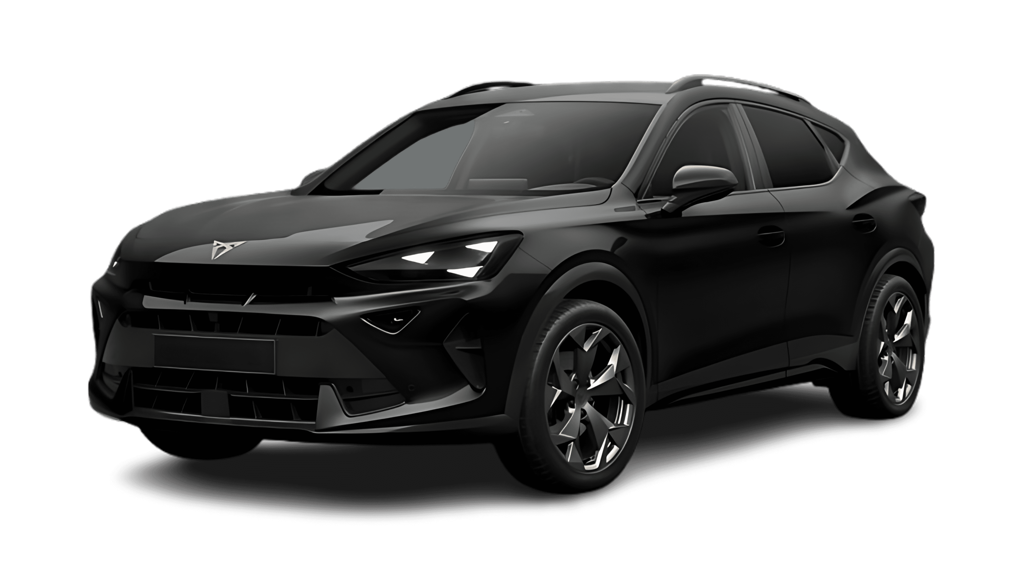 Schräge Frontansicht eines CUPRA Formentor, freigestellt