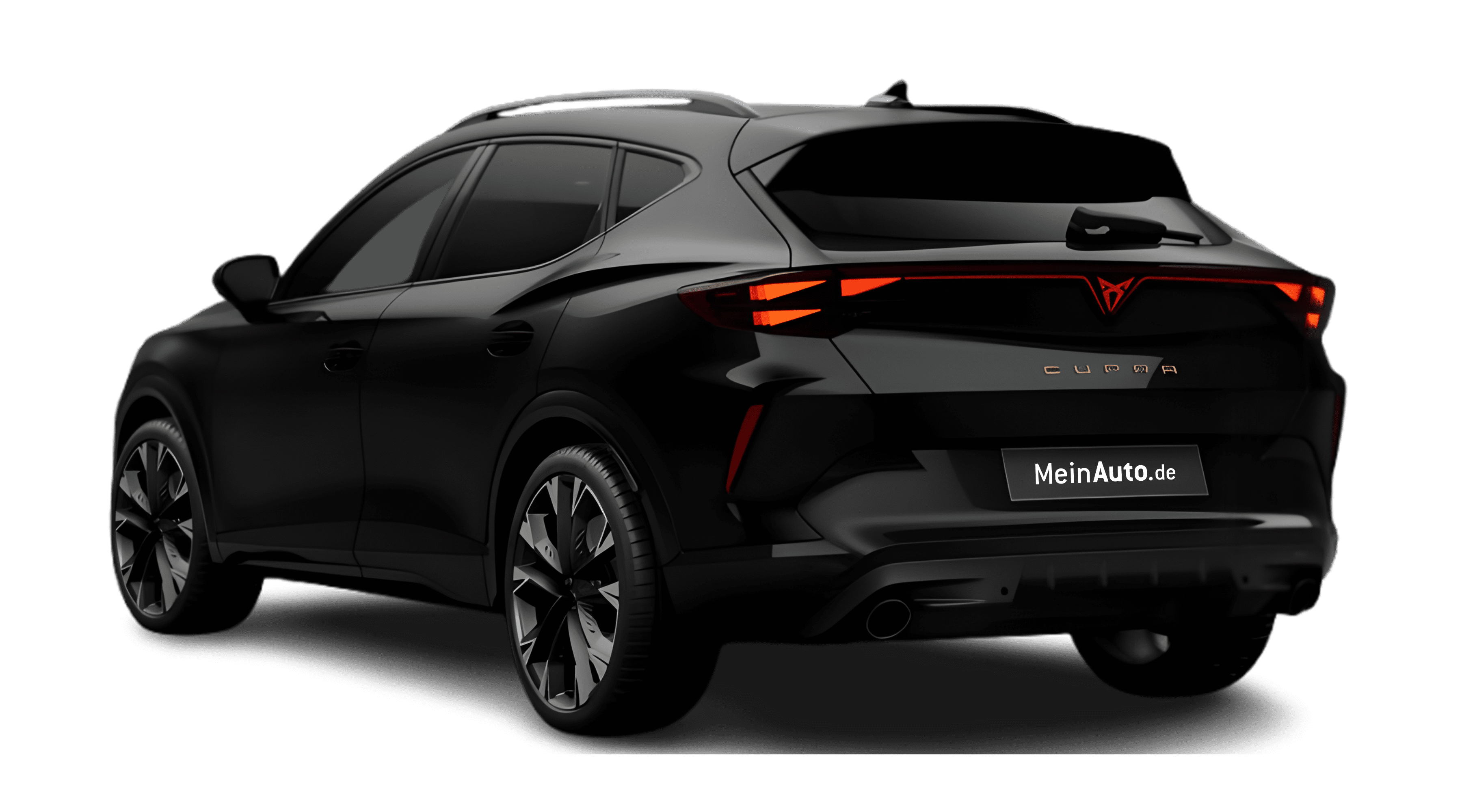 Schräge Heckansicht eines CUPRA Formentor, freigestellt