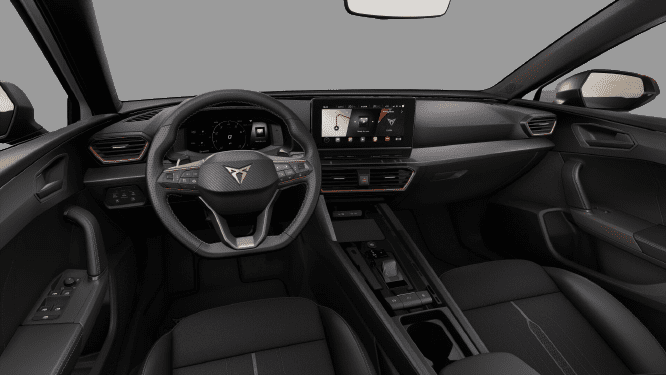 Ansicht des Armaturenbretts eines CUPRA Leon