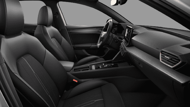 Ansicht der Frontsitze eines CUPRA Leon