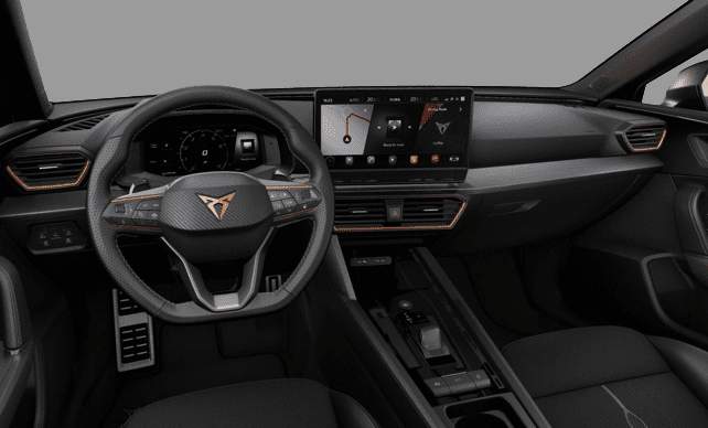 Ansicht des Armaturenbretts eines CUPRA Leon