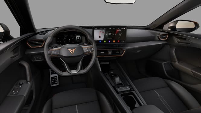 Ansicht des Armaturenbretts eines CUPRA Leon