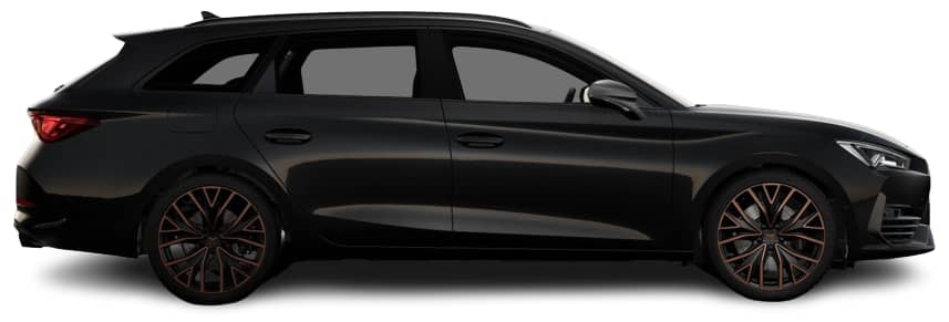Seitenansicht eines CUPRA Leon