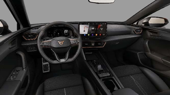 Ansicht des Armaturenbretts eines CUPRA Leon