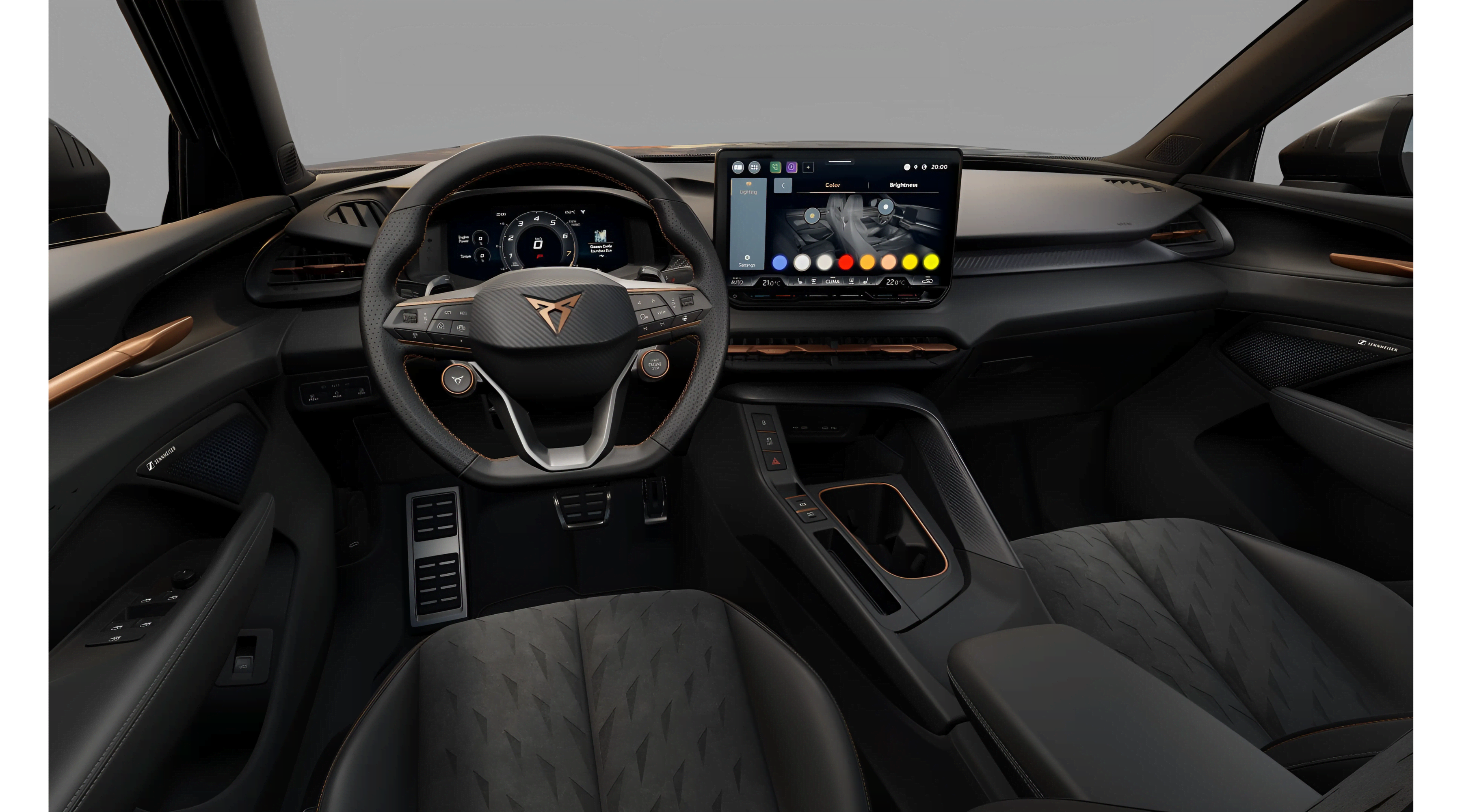 Ansicht des Armaturenbretts eines CUPRA Terramar