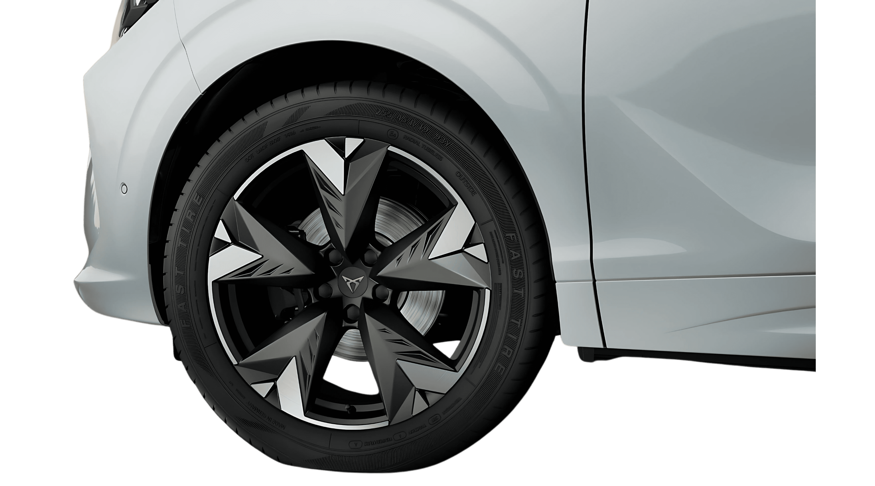 Detailansicht der Radkappe oder Felge eines CUPRA Terramar