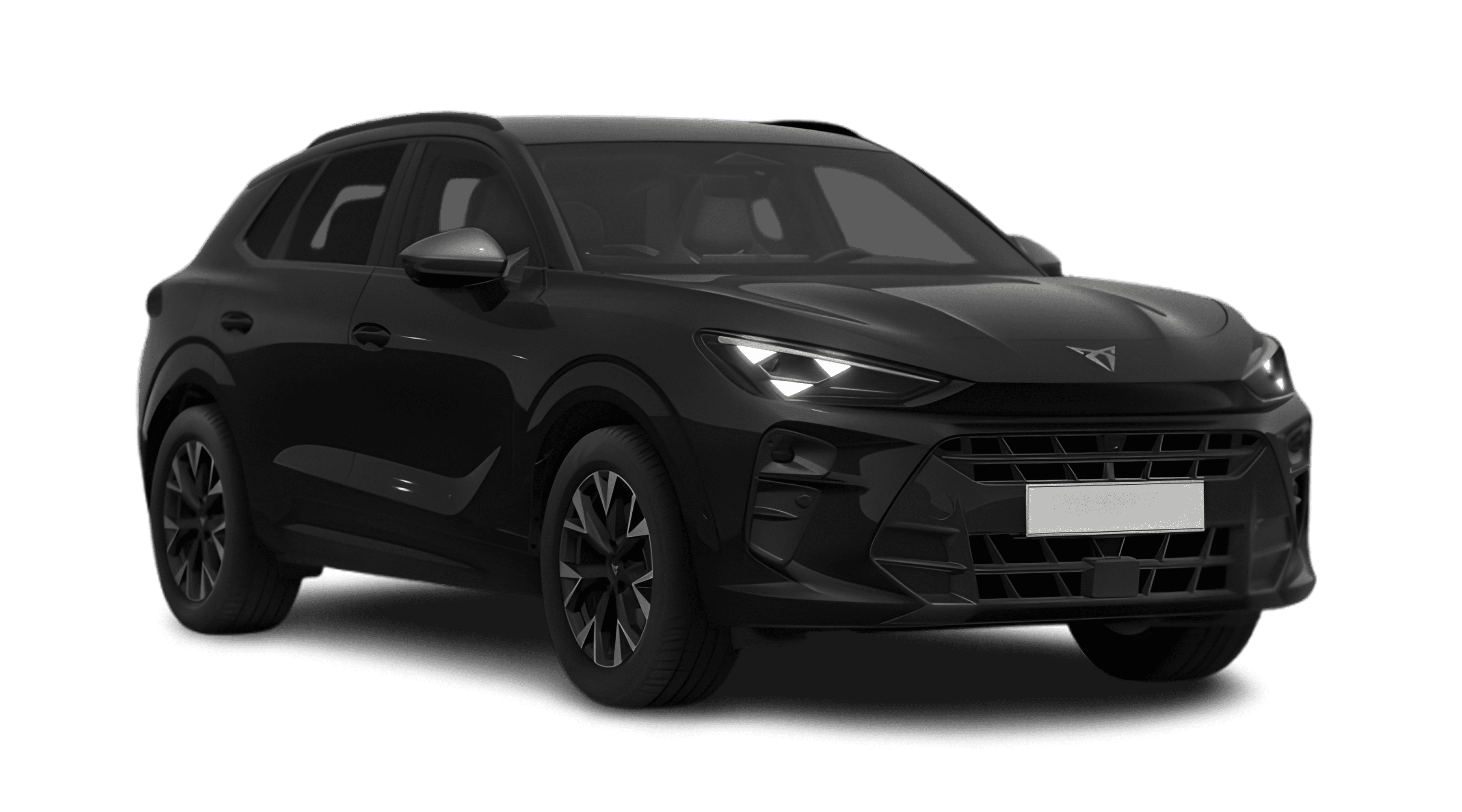 Schräge Frontansicht eines CUPRA Terramar, freigestellt