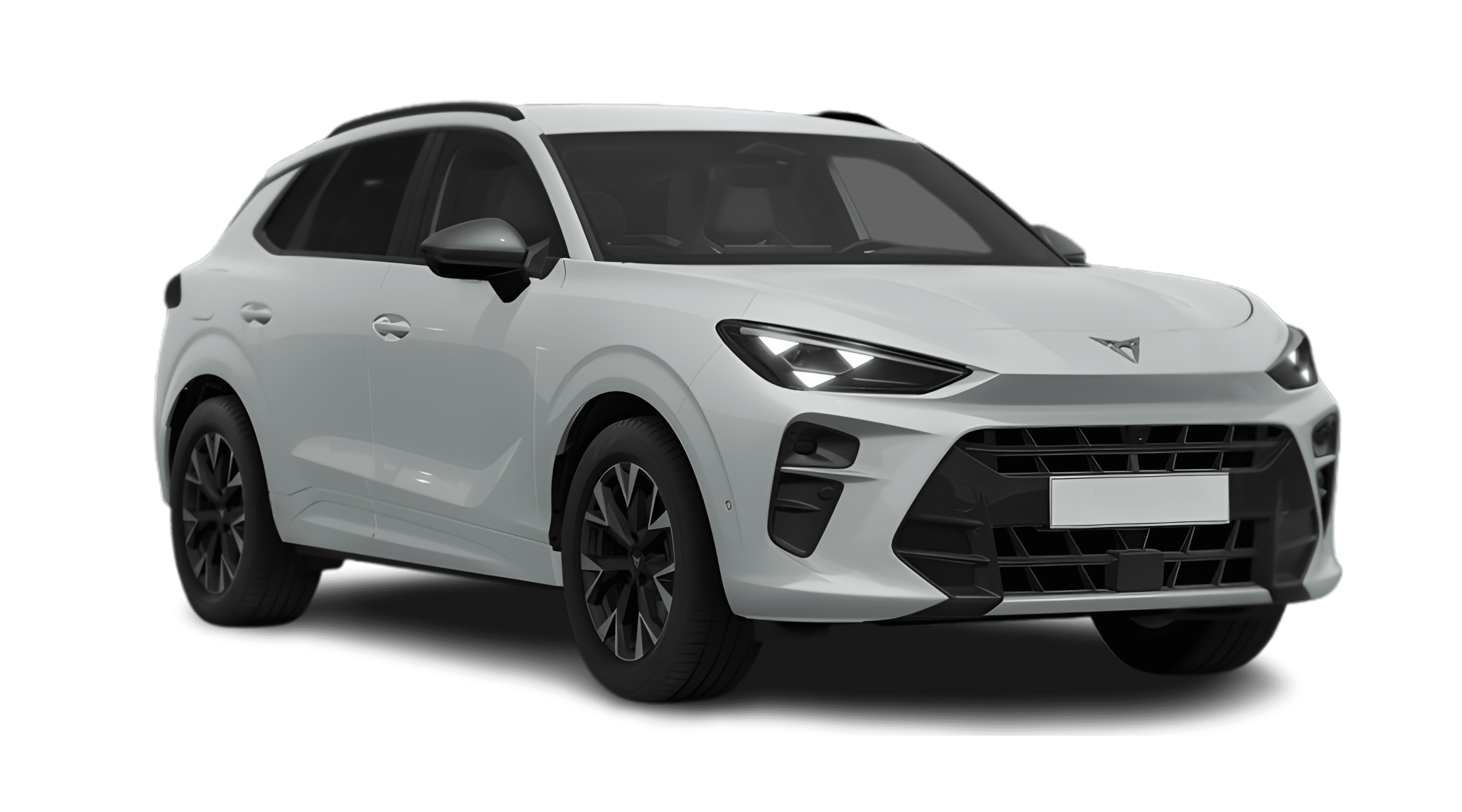 Schräge Frontansicht eines CUPRA Terramar, freigestellt