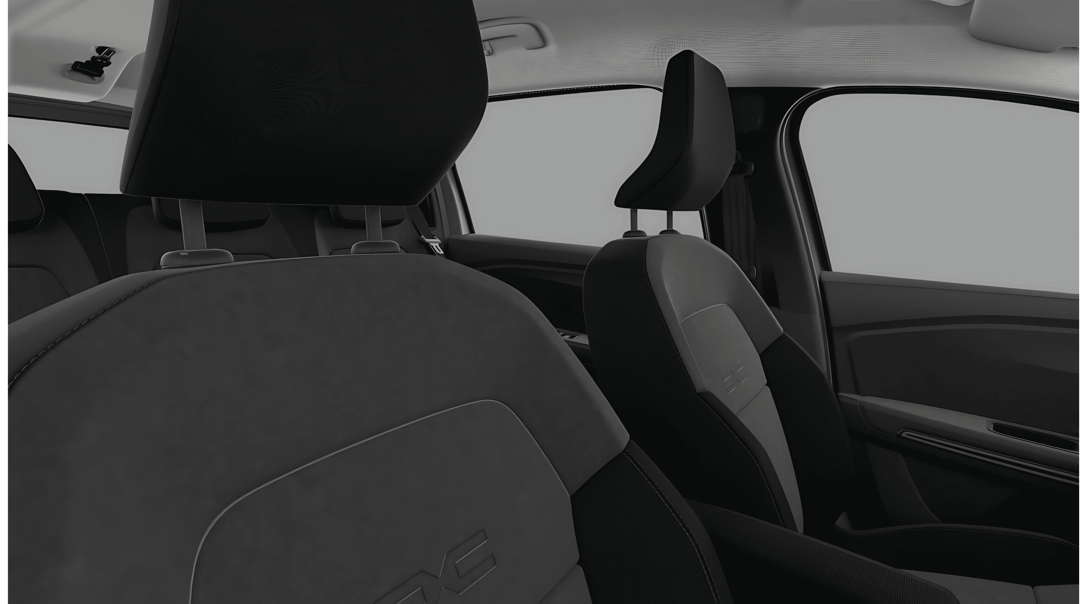 Ansicht der Rücksitze eines Dacia Jogger