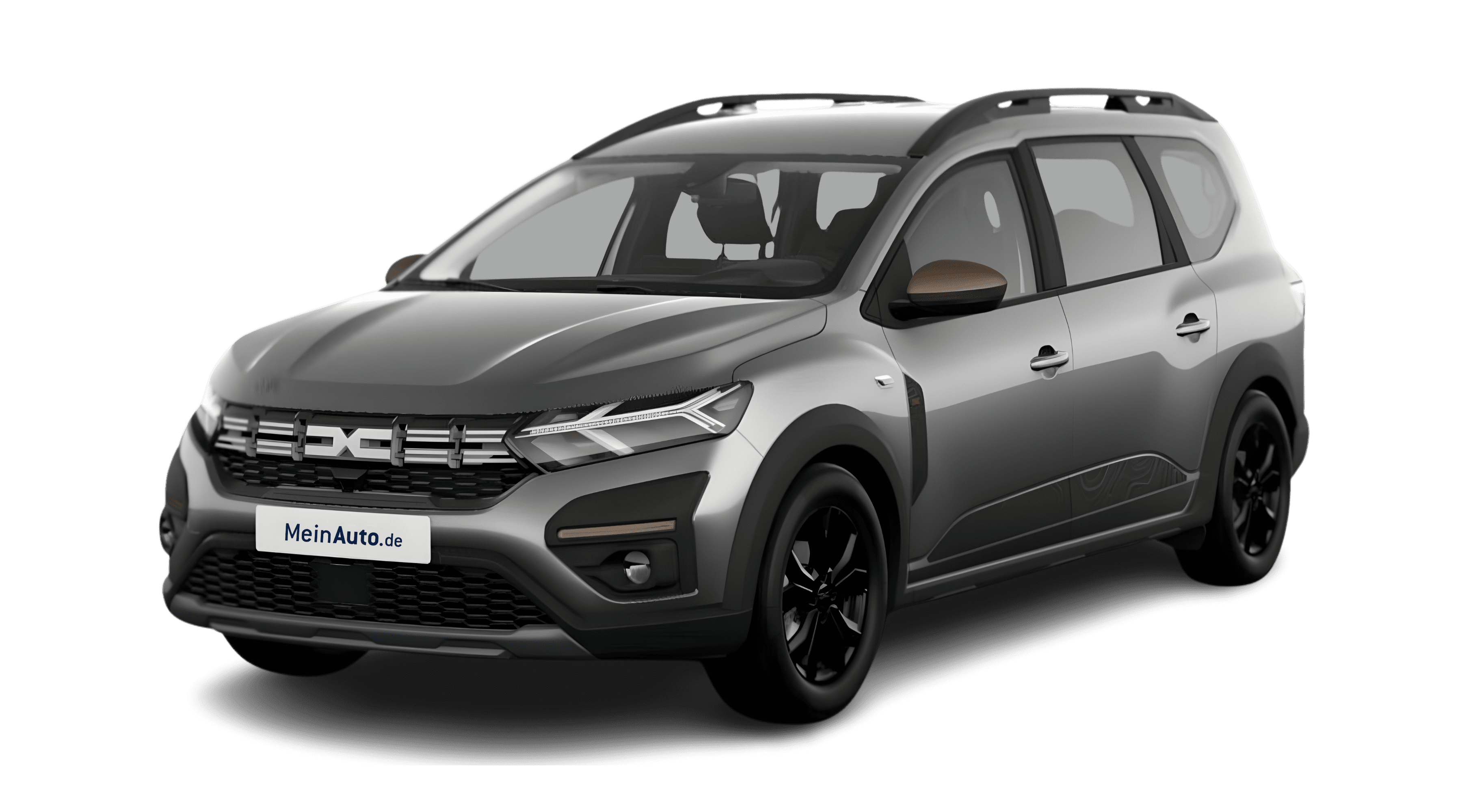 Schräge Frontansicht eines Dacia Jogger, freigestellt