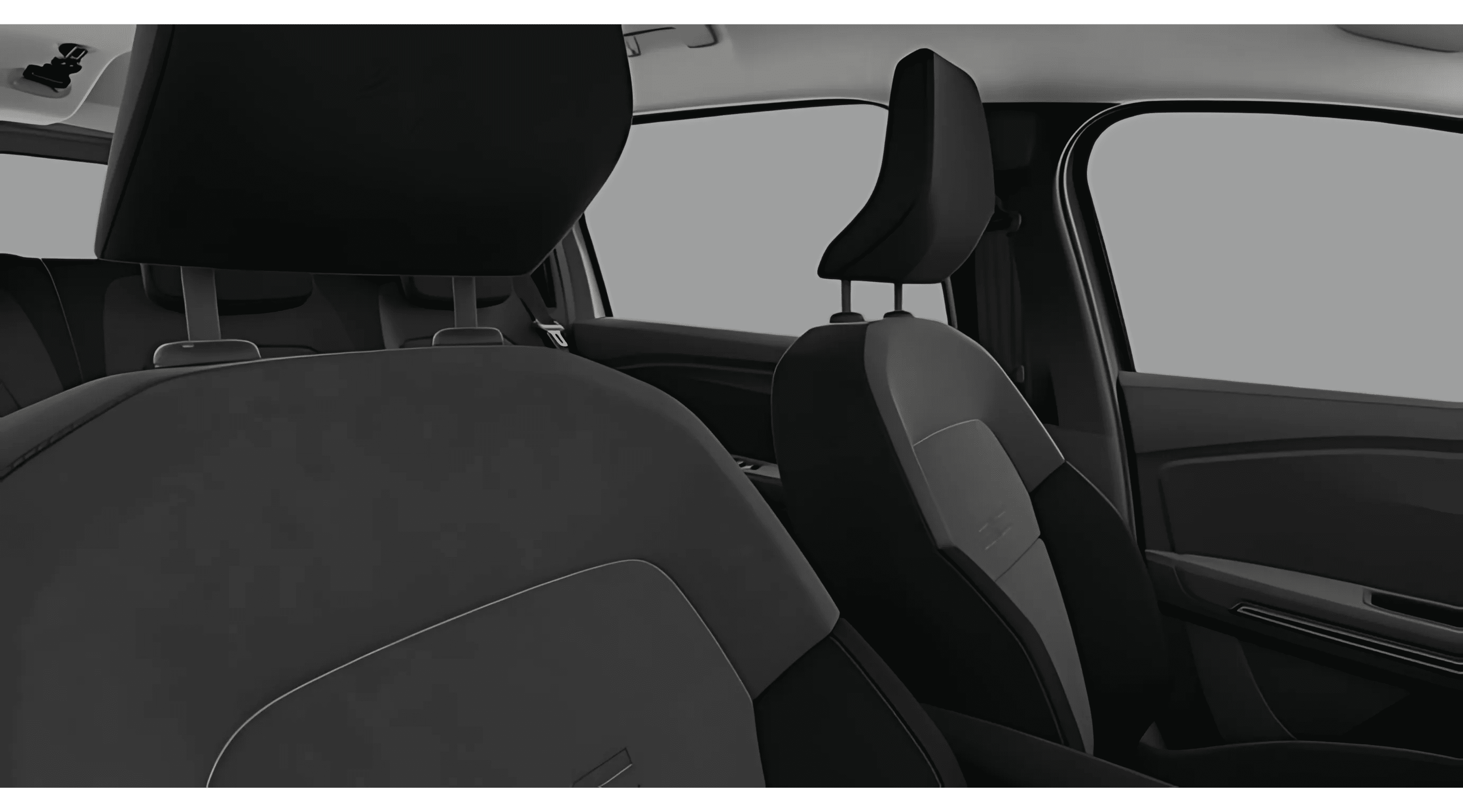 Ansicht der Frontsitze eines Dacia Jogger