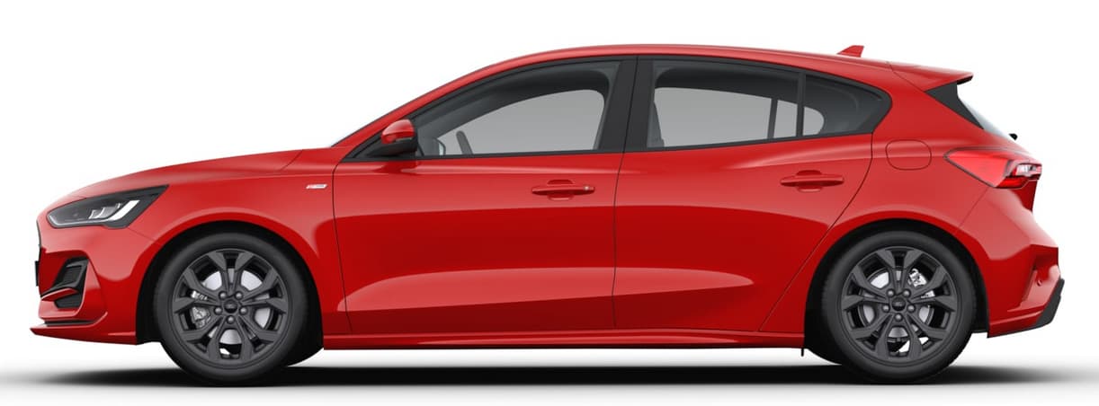 Seitenansicht eines Ford Focus