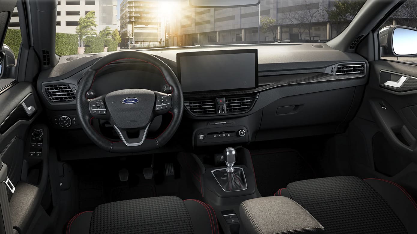 Ansicht des Armaturenbretts eines Ford Focus