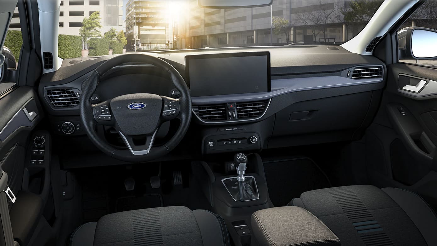 Ansicht des Armaturenbretts eines Ford Focus