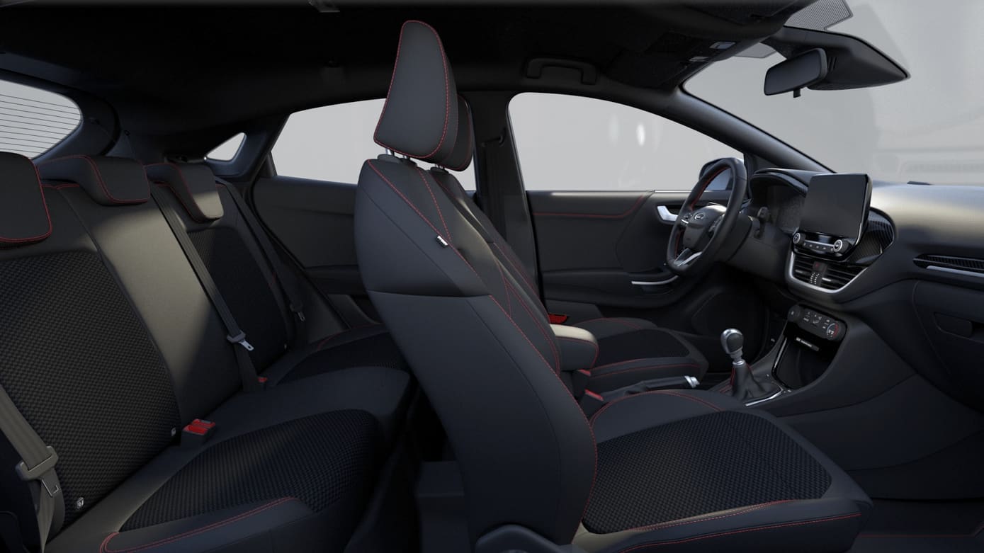 Ansicht der Rücksitze eines Ford Puma