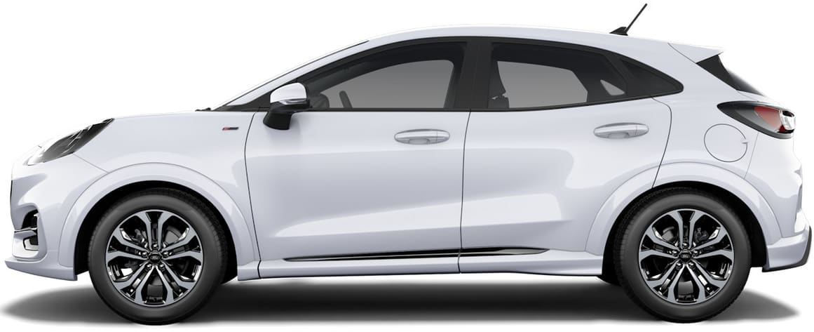 Seitenansicht eines Ford Puma