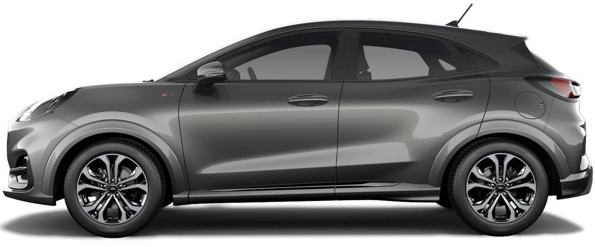 Seitenansicht eines Ford Puma