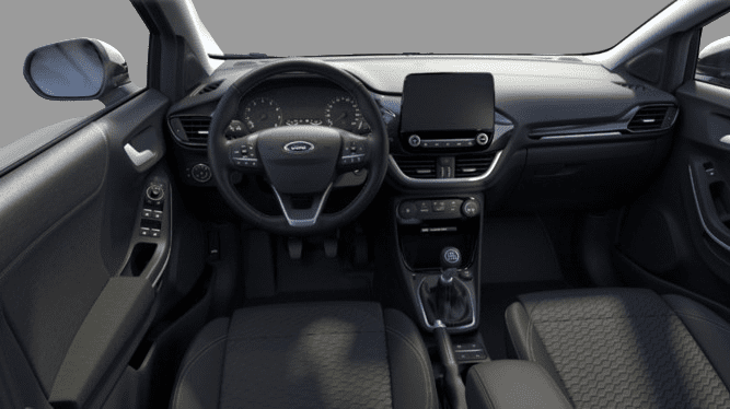 Ansicht des Armaturenbretts eines Ford Puma