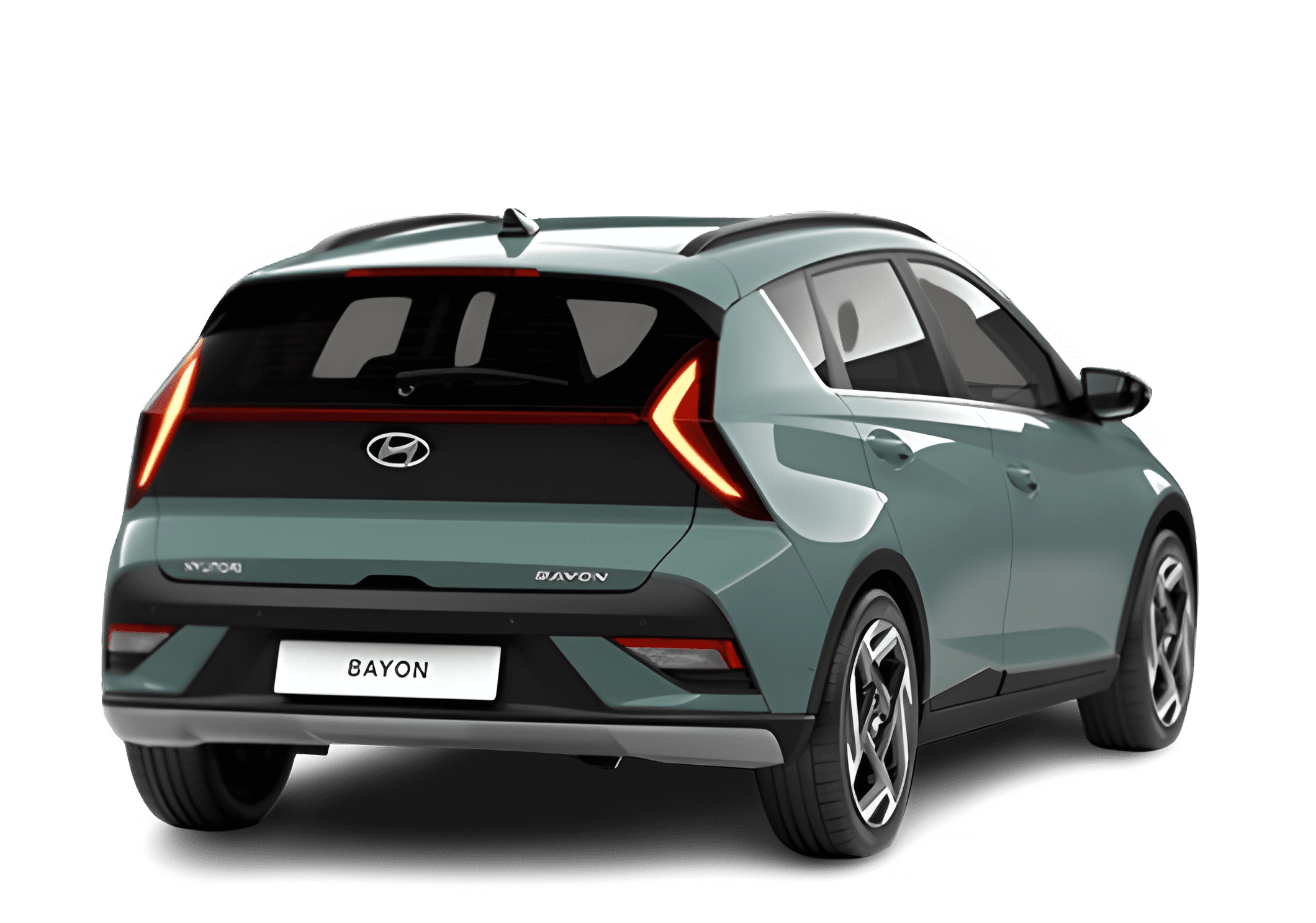 Heckansicht auf einen Hyundai Bayon