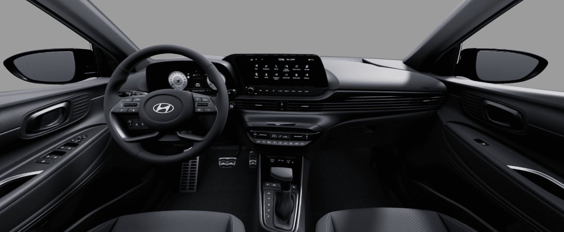 Ansicht des Armaturenbretts eines Hyundai Bayon