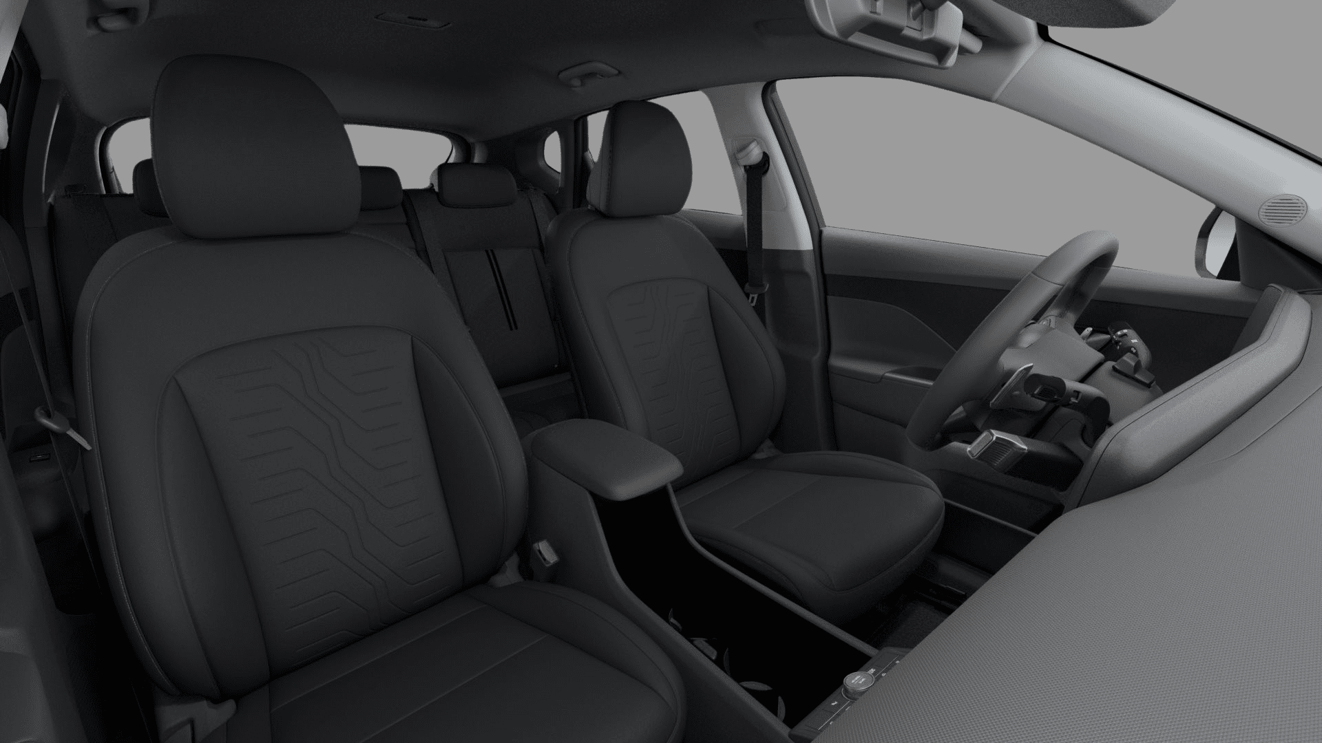 Ansicht der Frontsitze eines Hyundai Kona