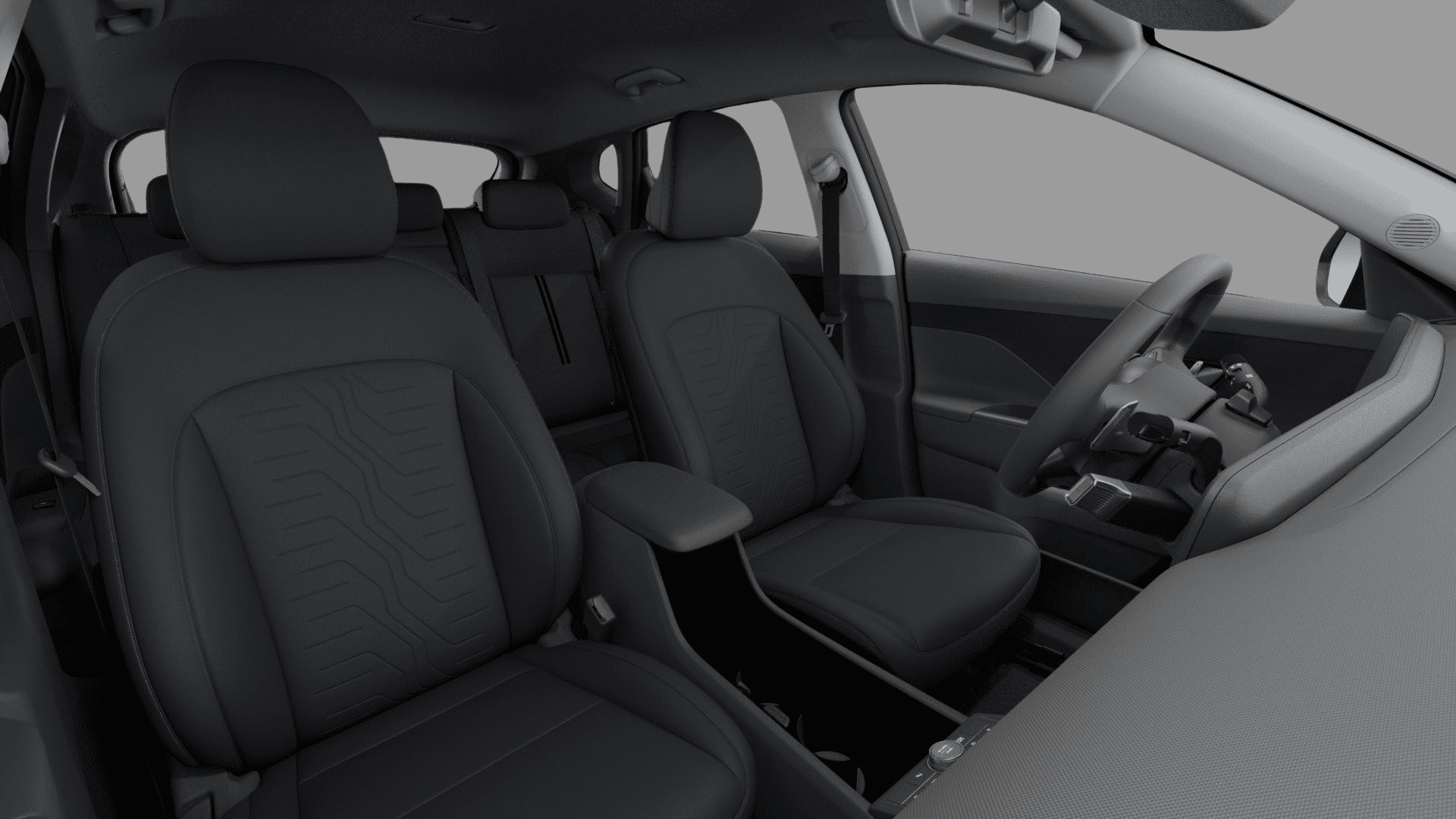Ansicht der Frontsitze eines Hyundai Kona