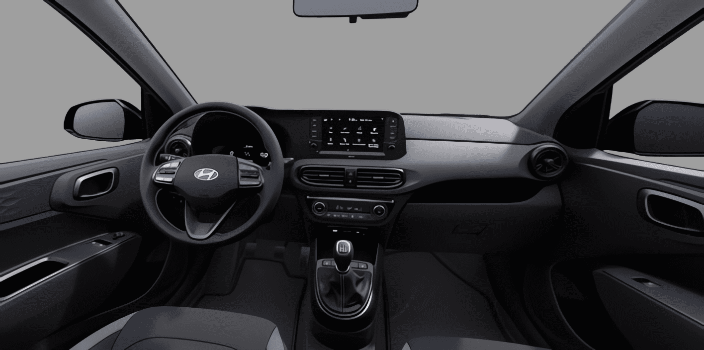 Ansicht des Armaturenbretts eines Hyundai i10