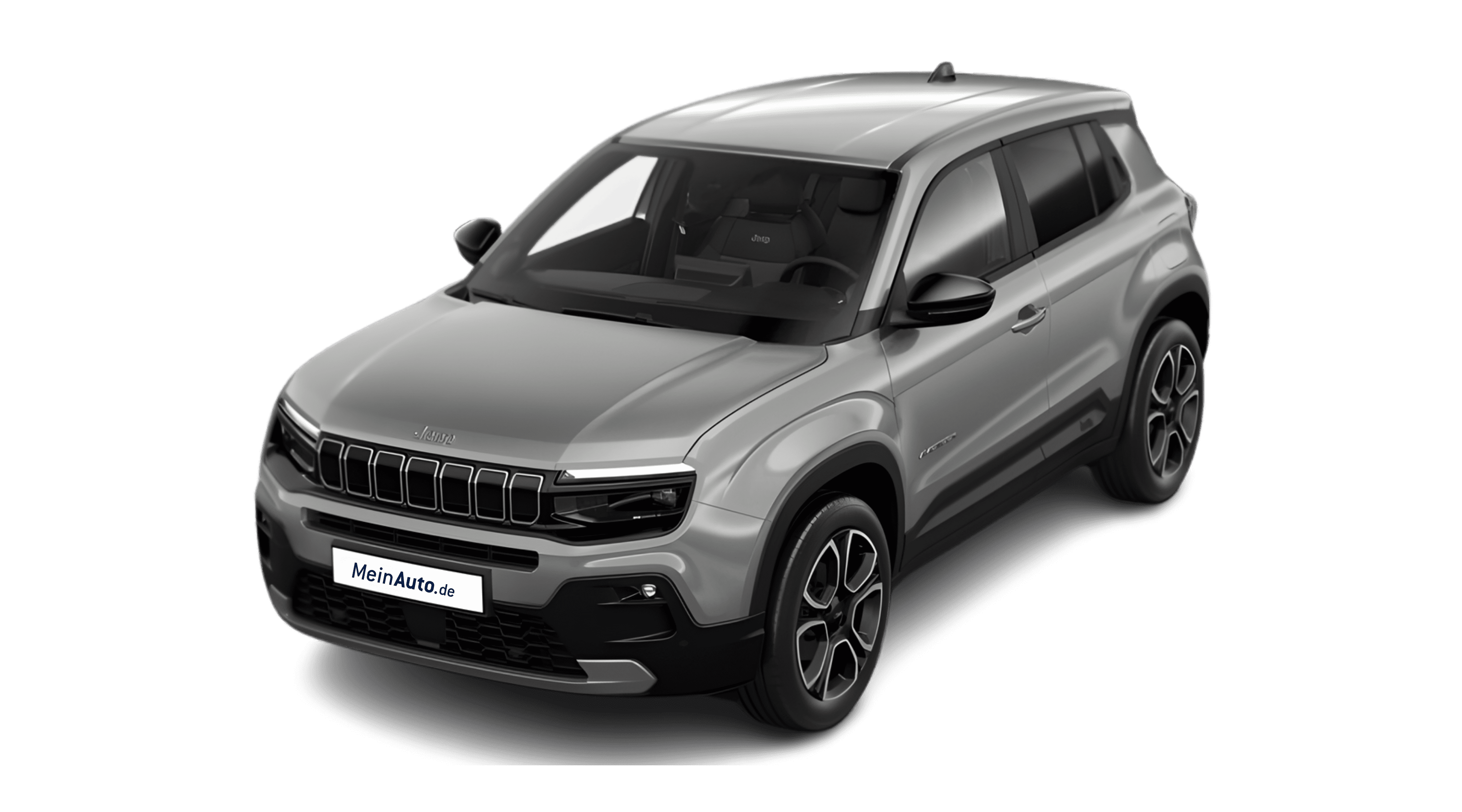 Schräge Frontansicht eines Jeep Avenger, freigestellt