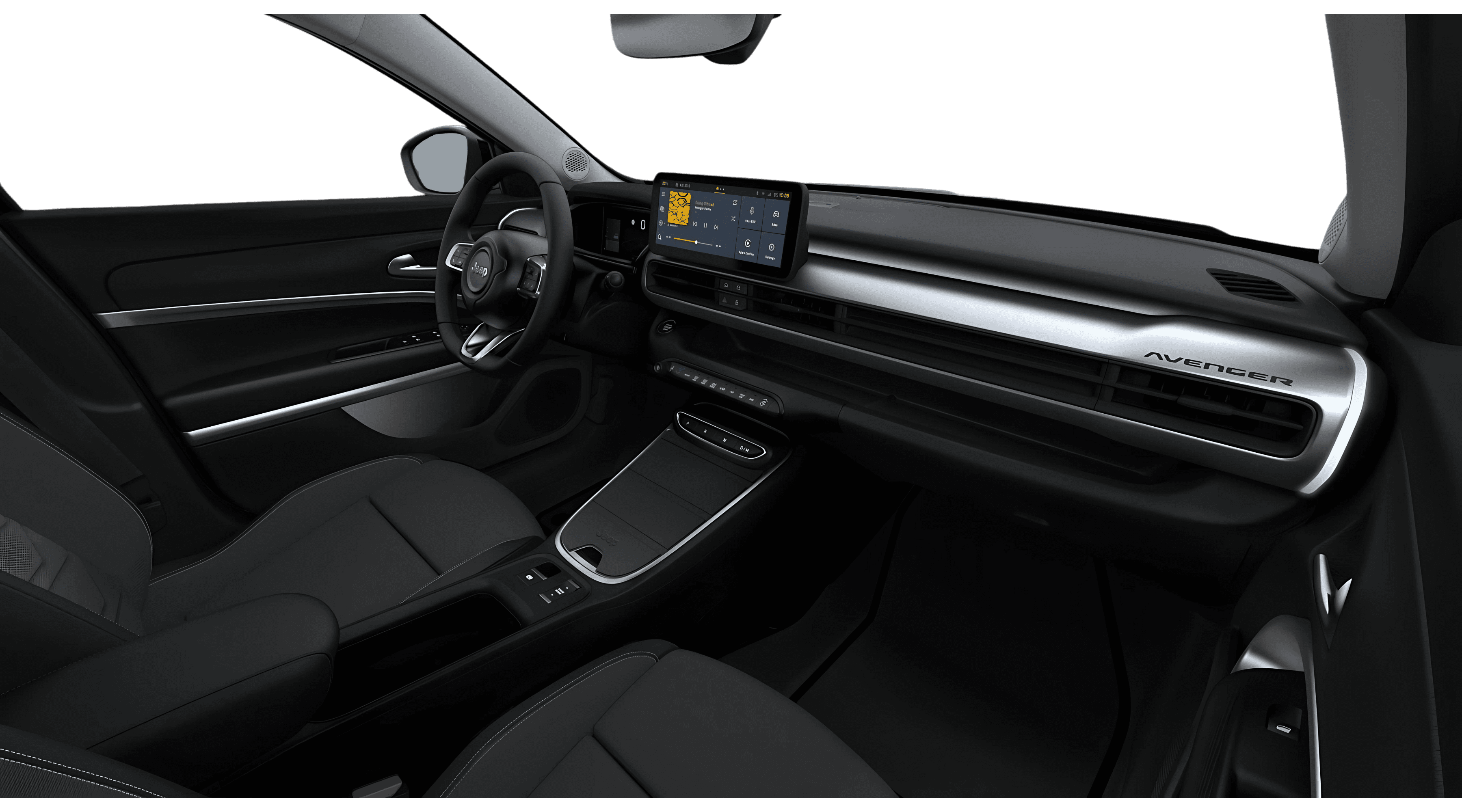 Ansicht der Frontsitze eines Jeep Avenger
