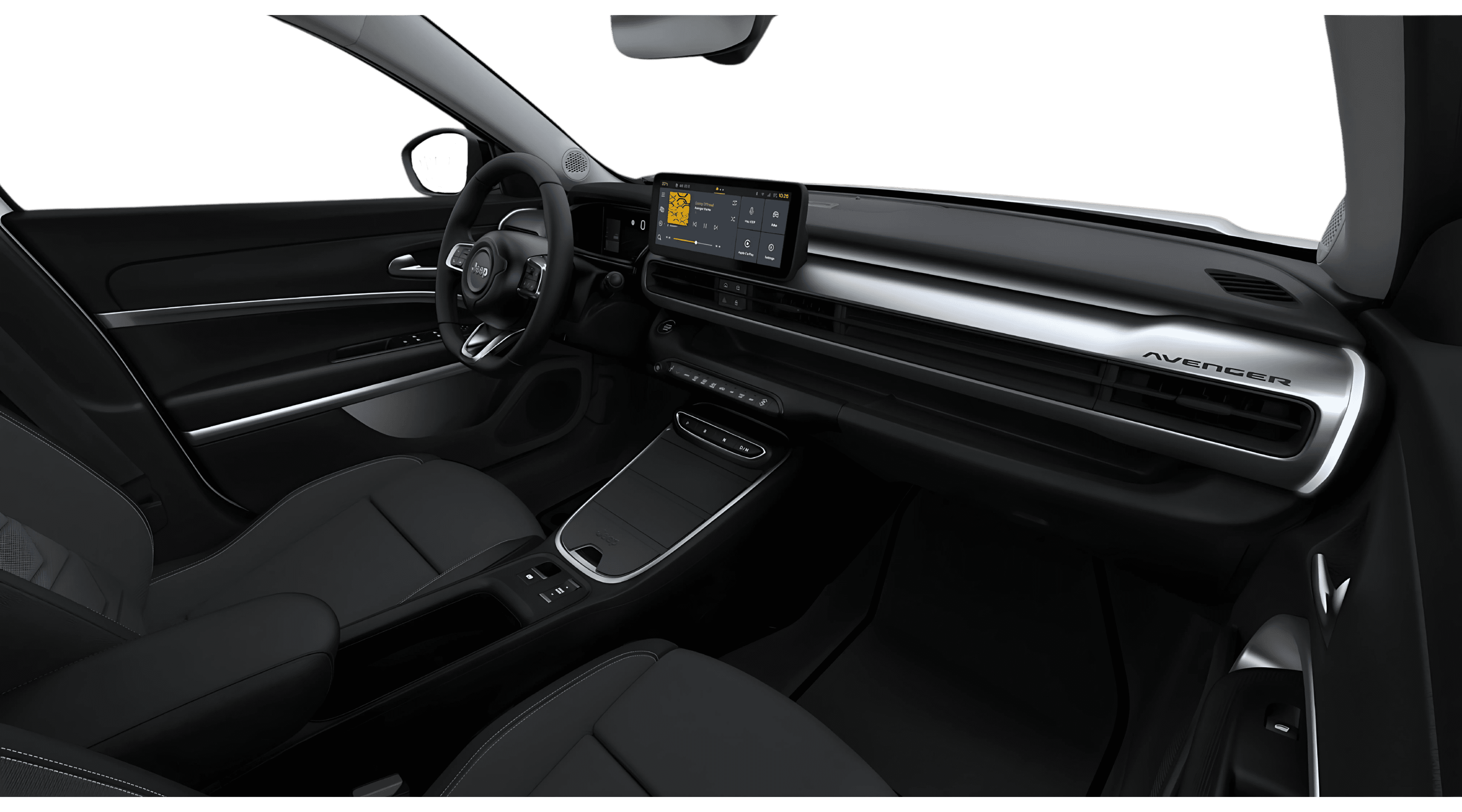 Ansicht der Frontsitze eines Jeep Avenger