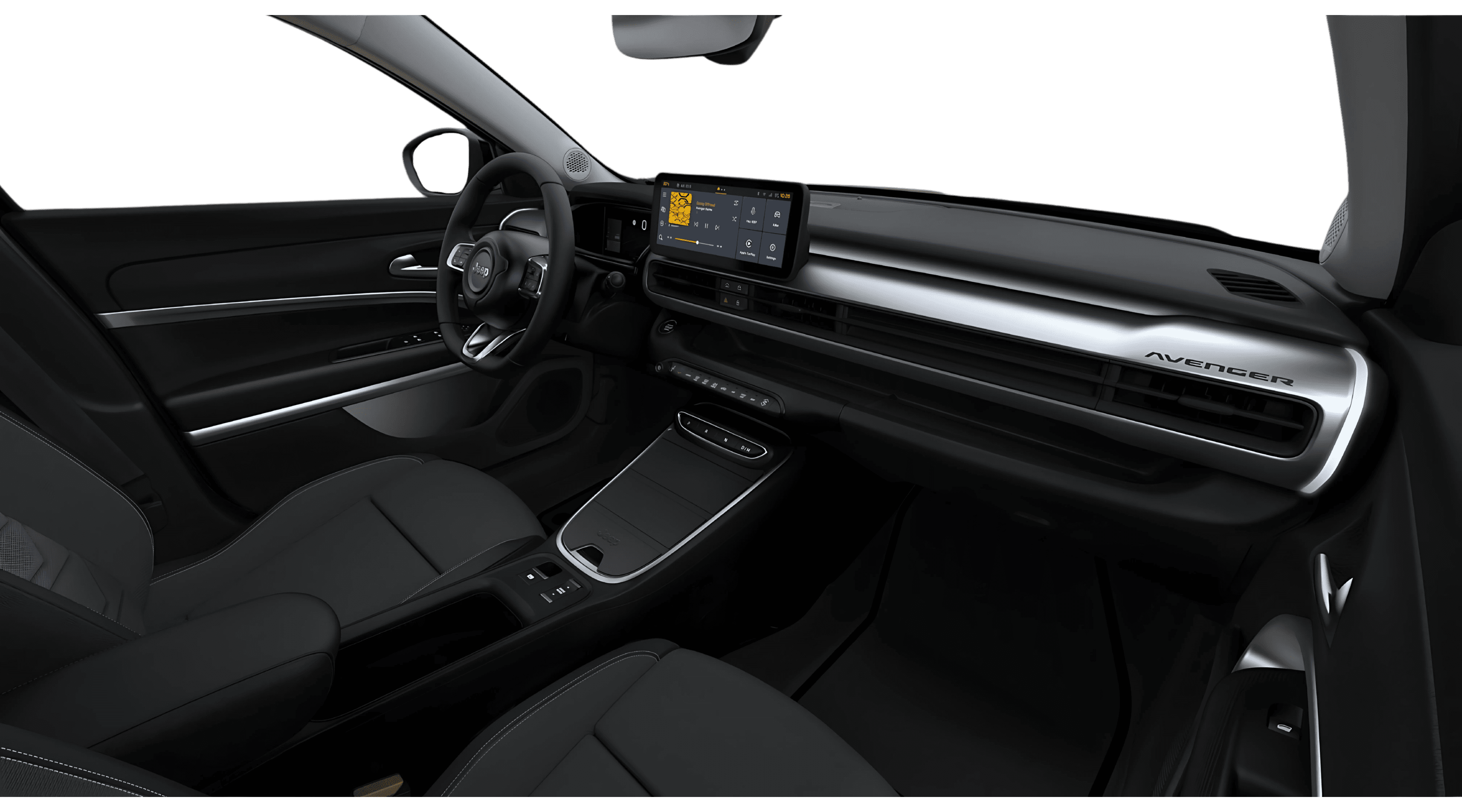 Ansicht der Frontsitze eines Jeep Avenger