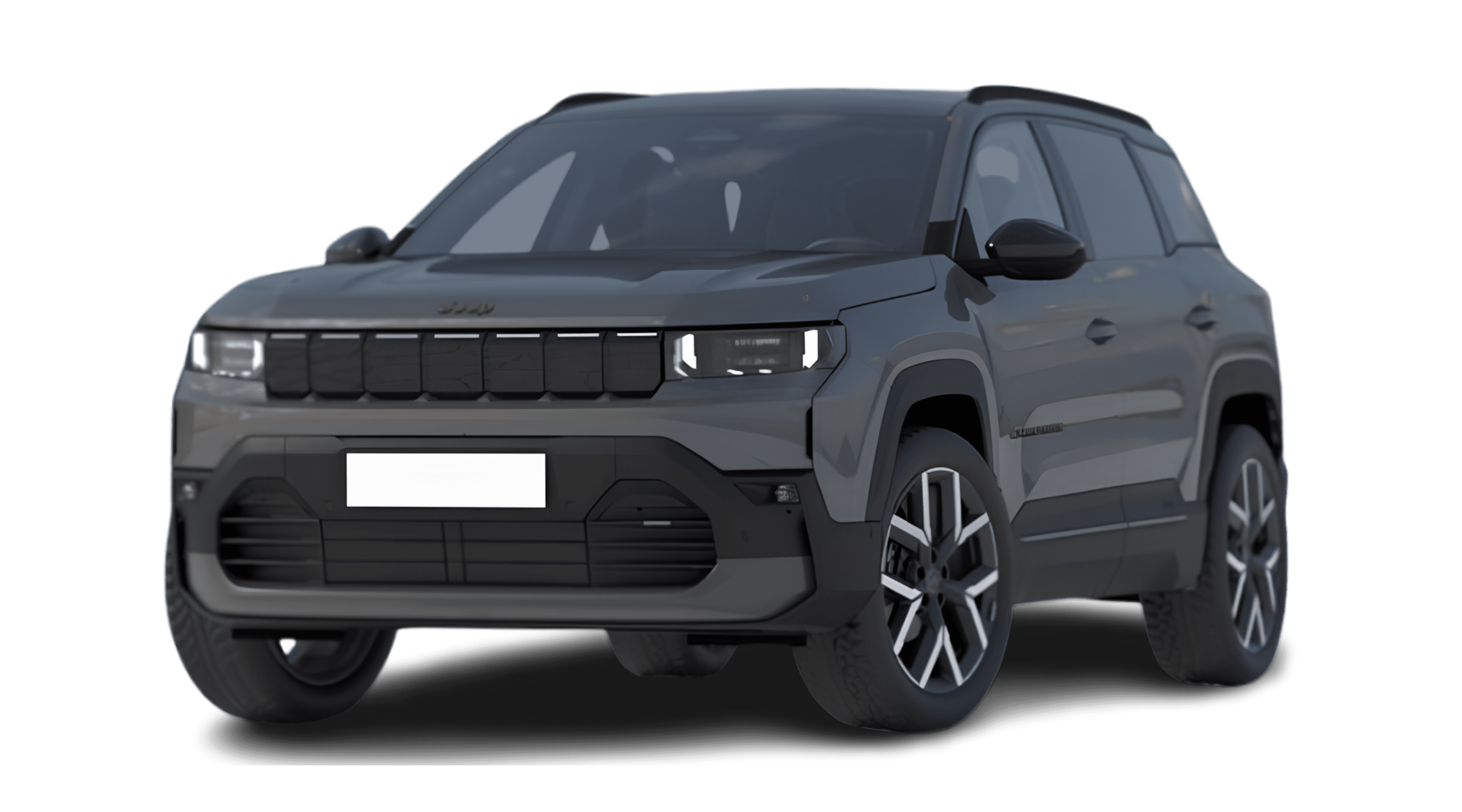 Schräge Frontansicht eines Jeep Compass, freigestellt