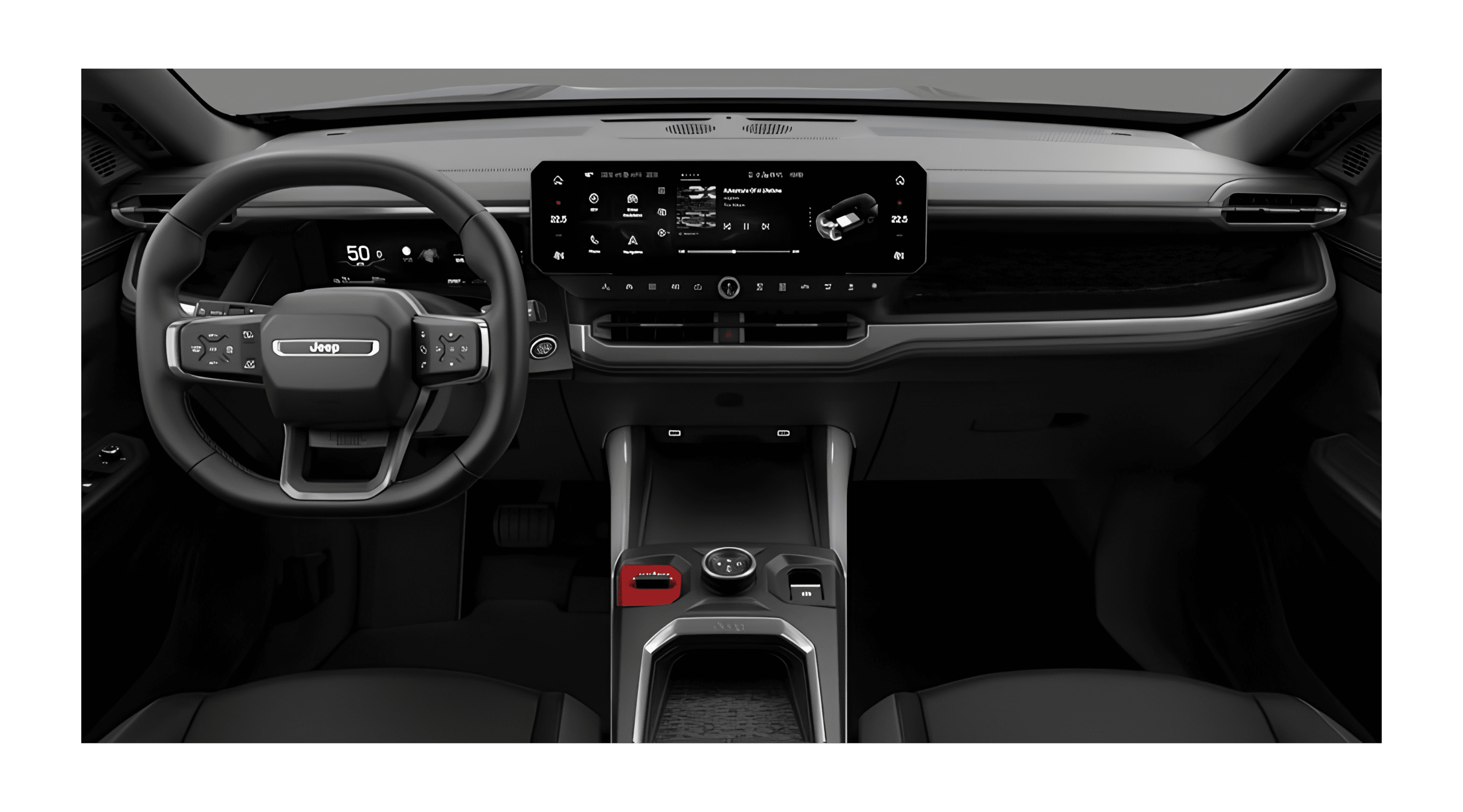 Armaturenbrett eines Jeep Compass