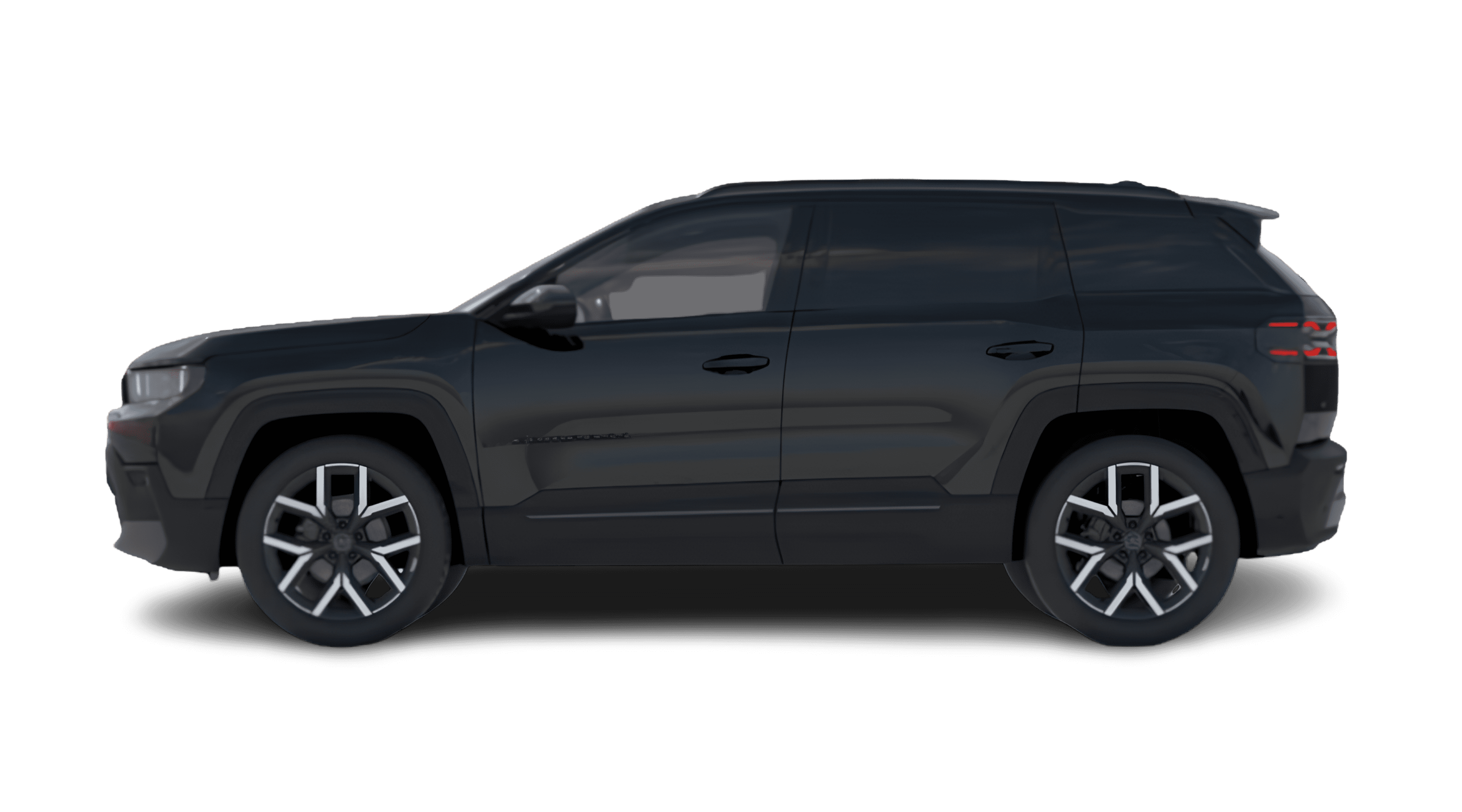 Seitenansicht eines Jeep Compass