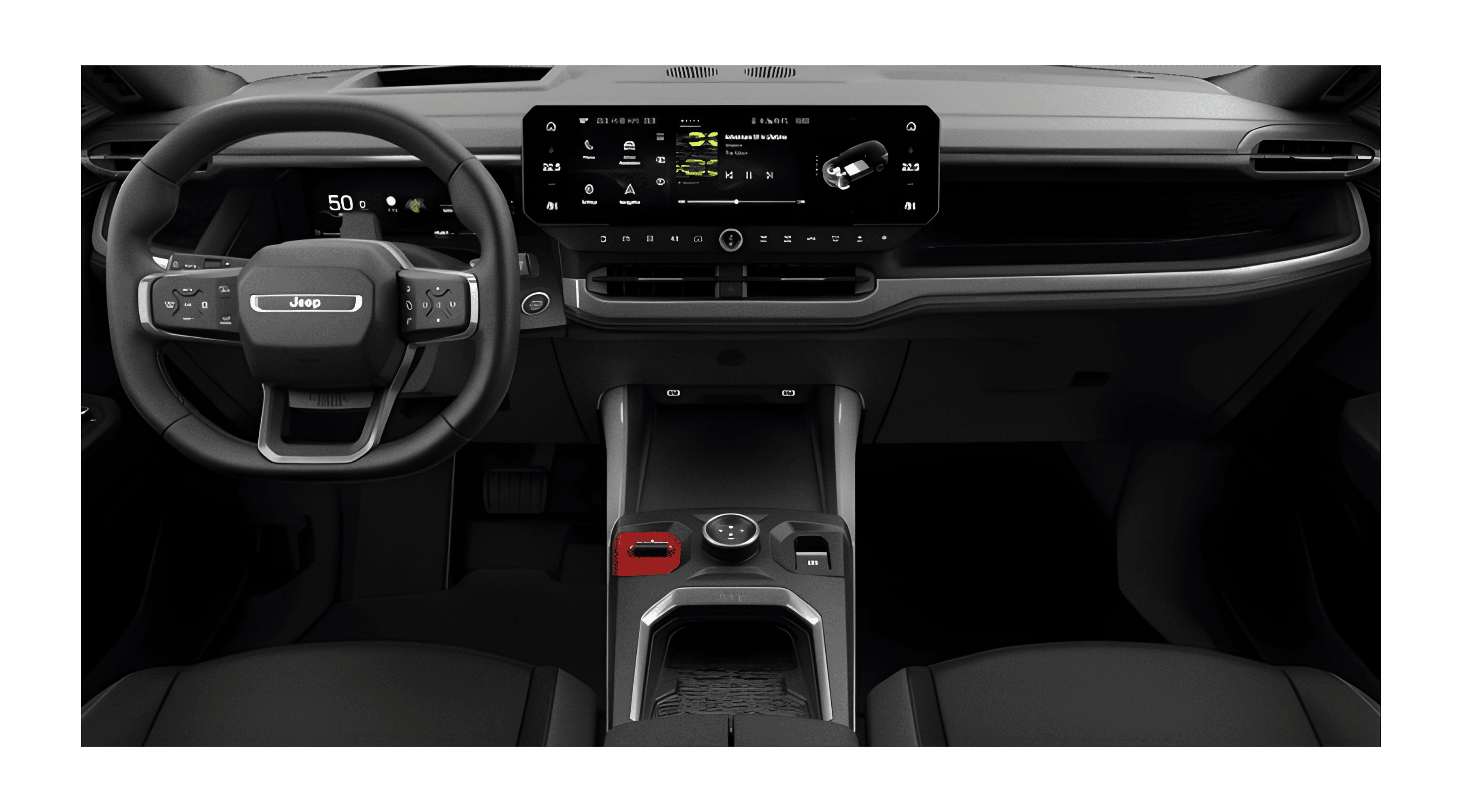 Armaturenbrett eines Jeep Compass