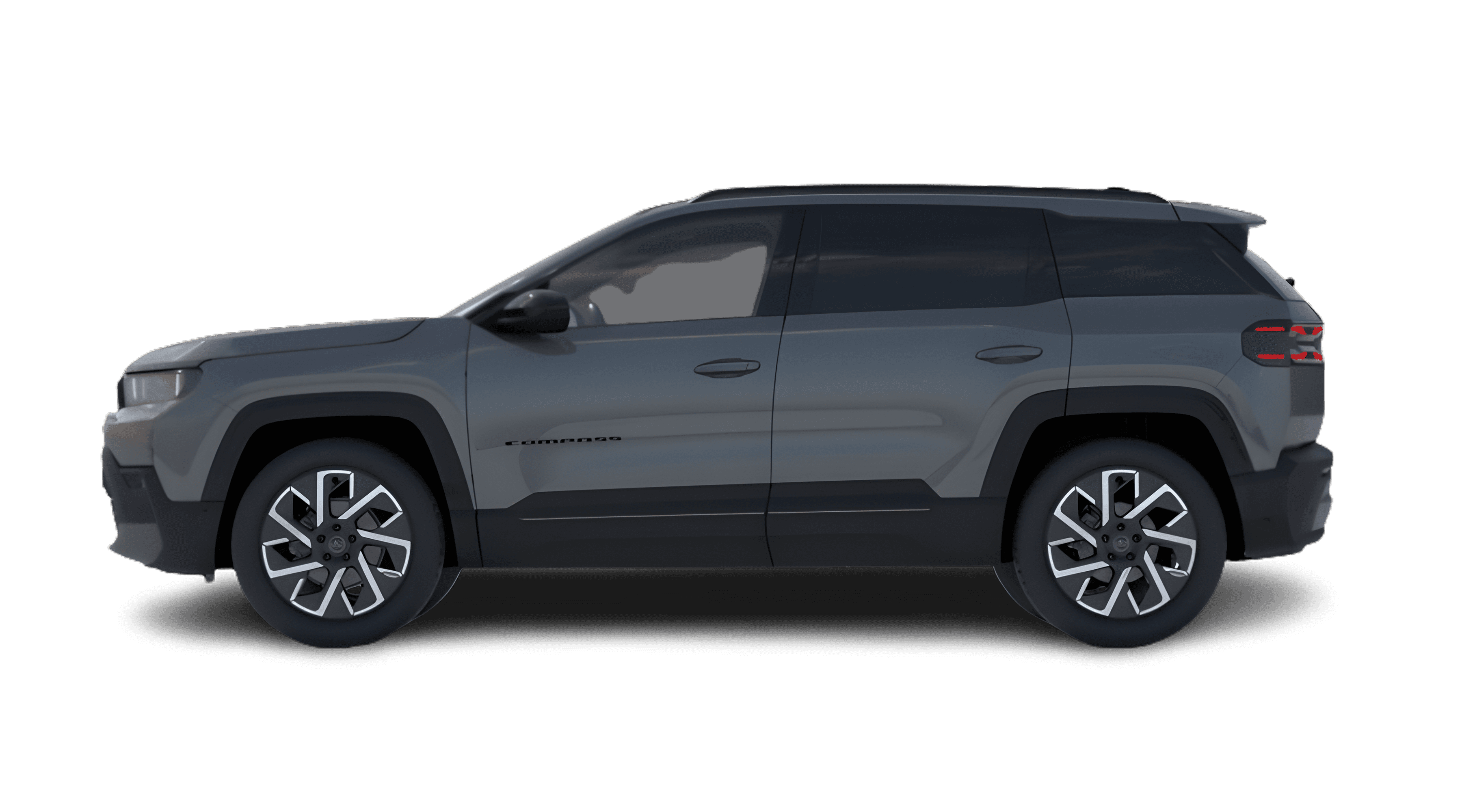 Seitenansicht eines Jeep Compass
