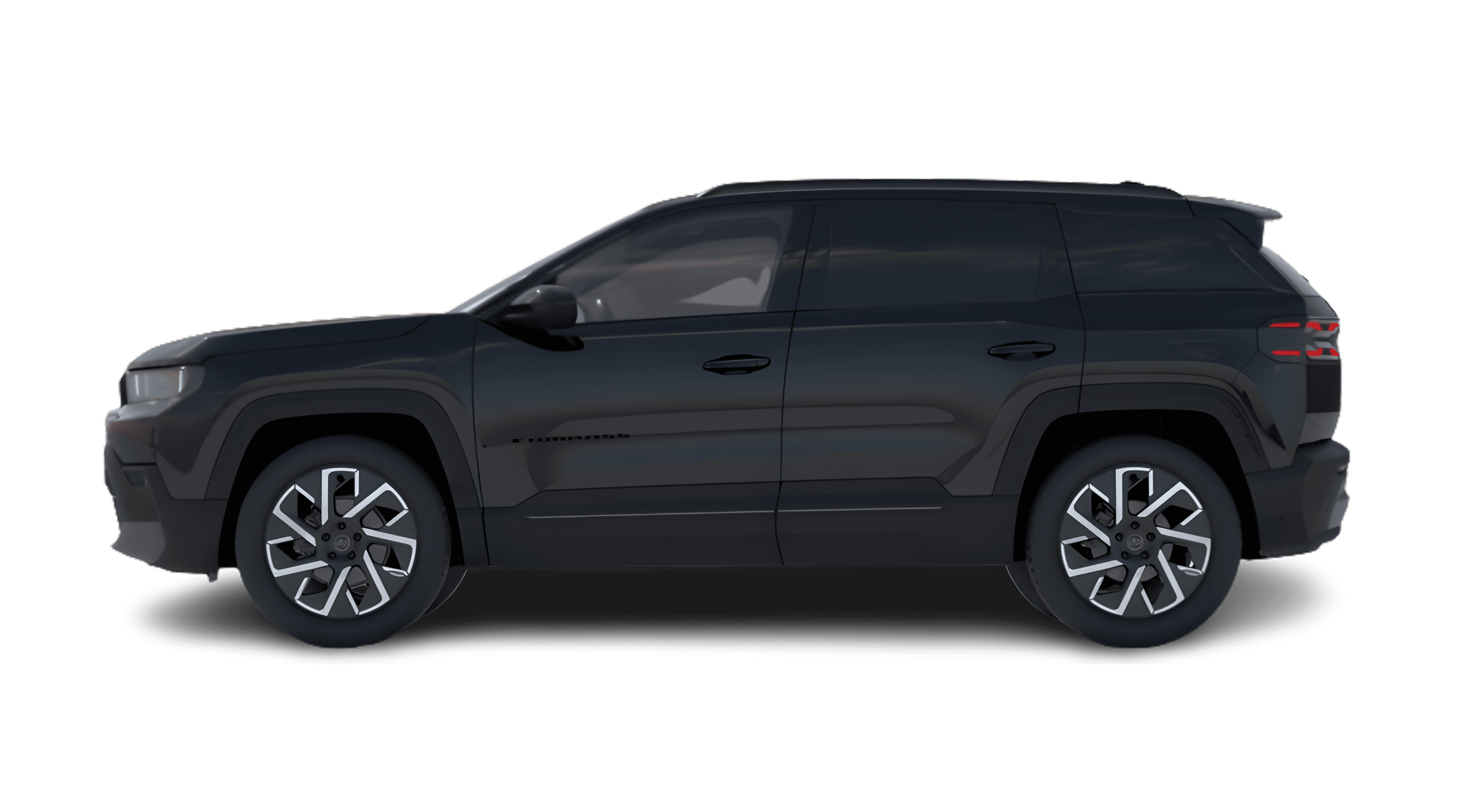 Seitenansicht eines Jeep Compass