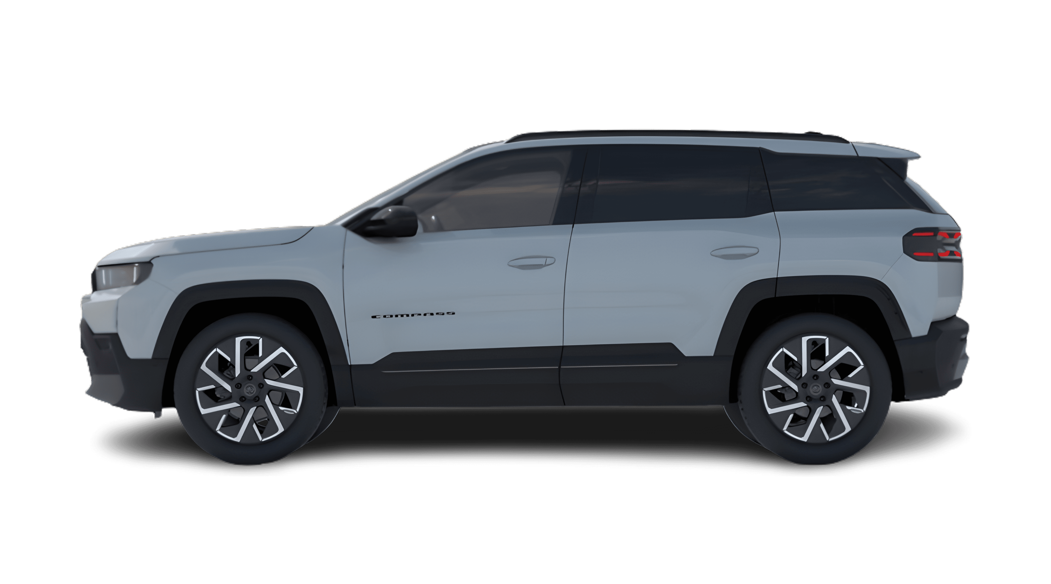 Seitenansicht eines Jeep Compass