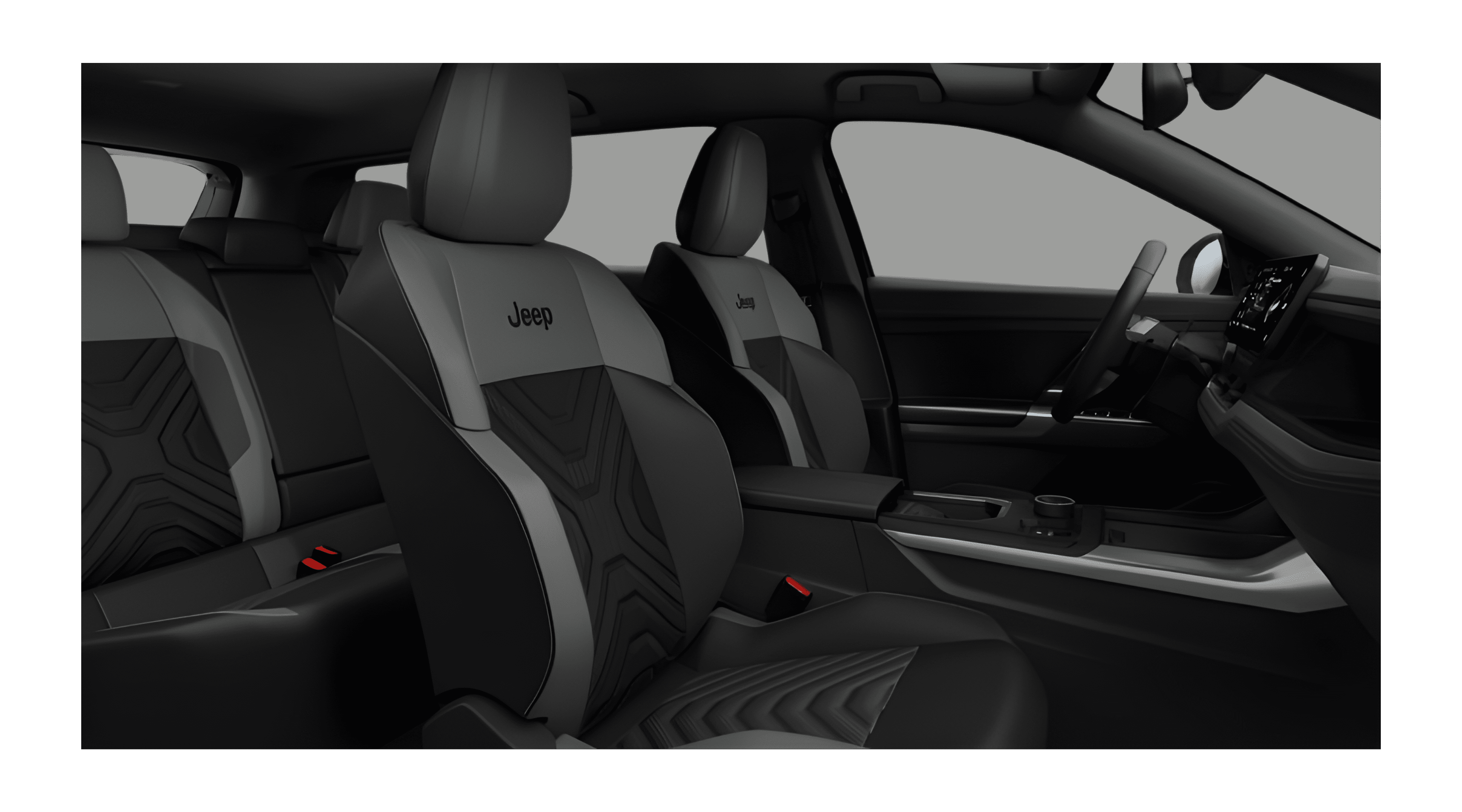 Vordersitze eines Jeep Compass