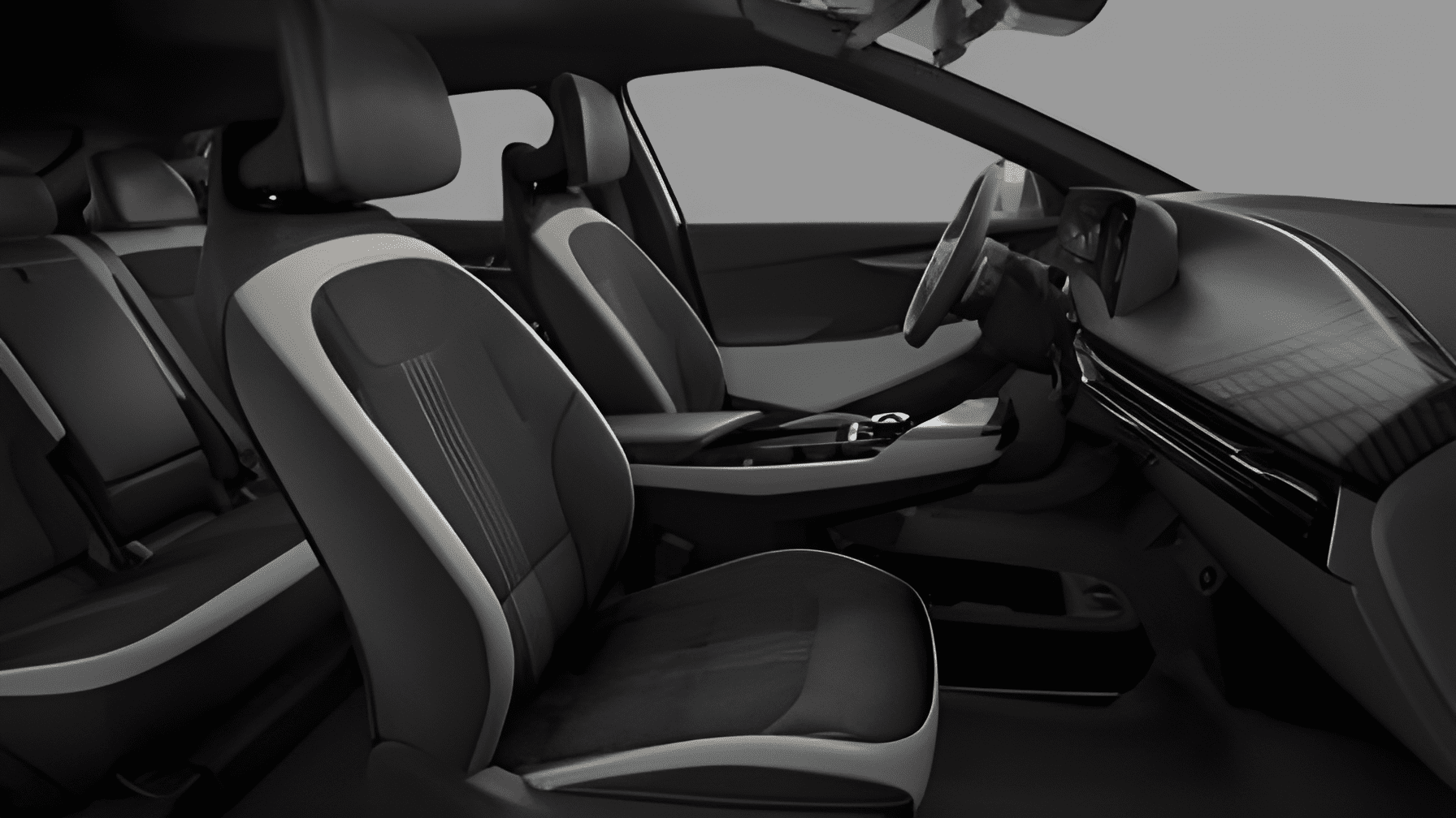 Ansicht des Armaturenbretts eines Kia EV6
