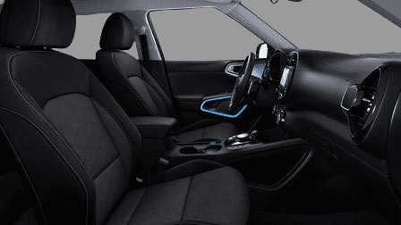 Ansicht der Frontsitze eines Kia e-Soul