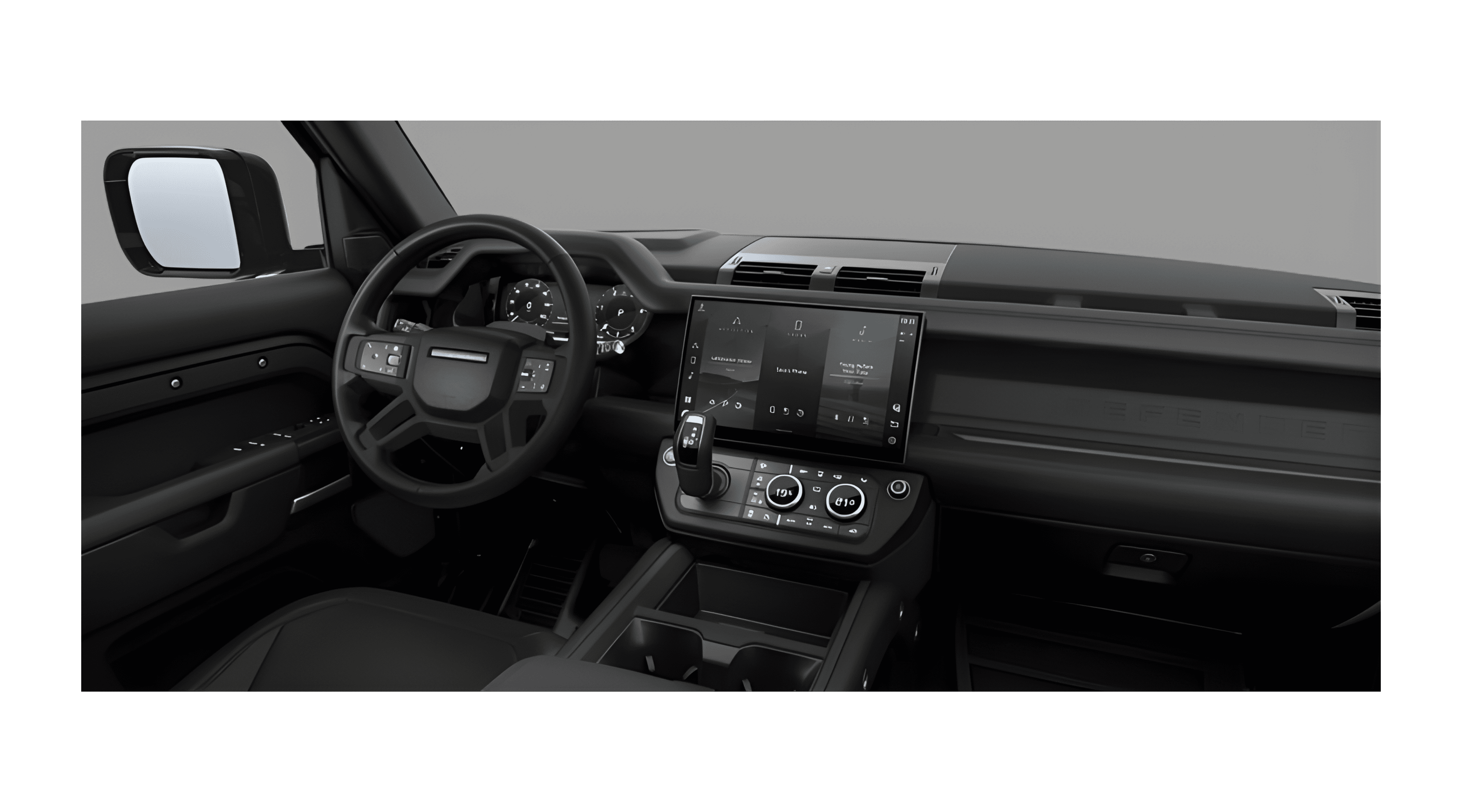 Armaturenbrett eines Land Rover Defender