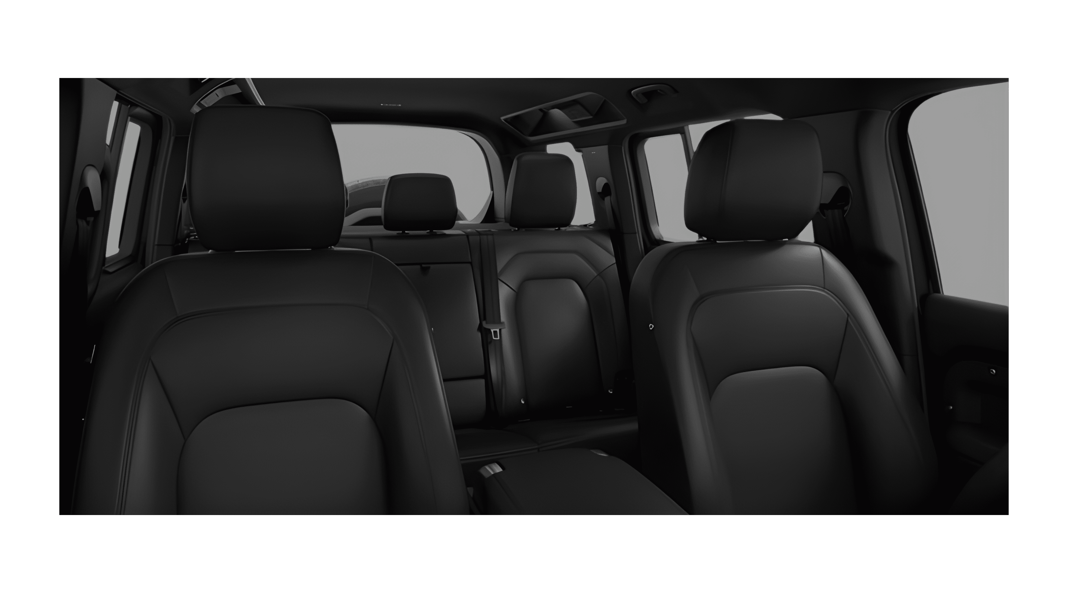 Vordersitze eines Land Rover Defender