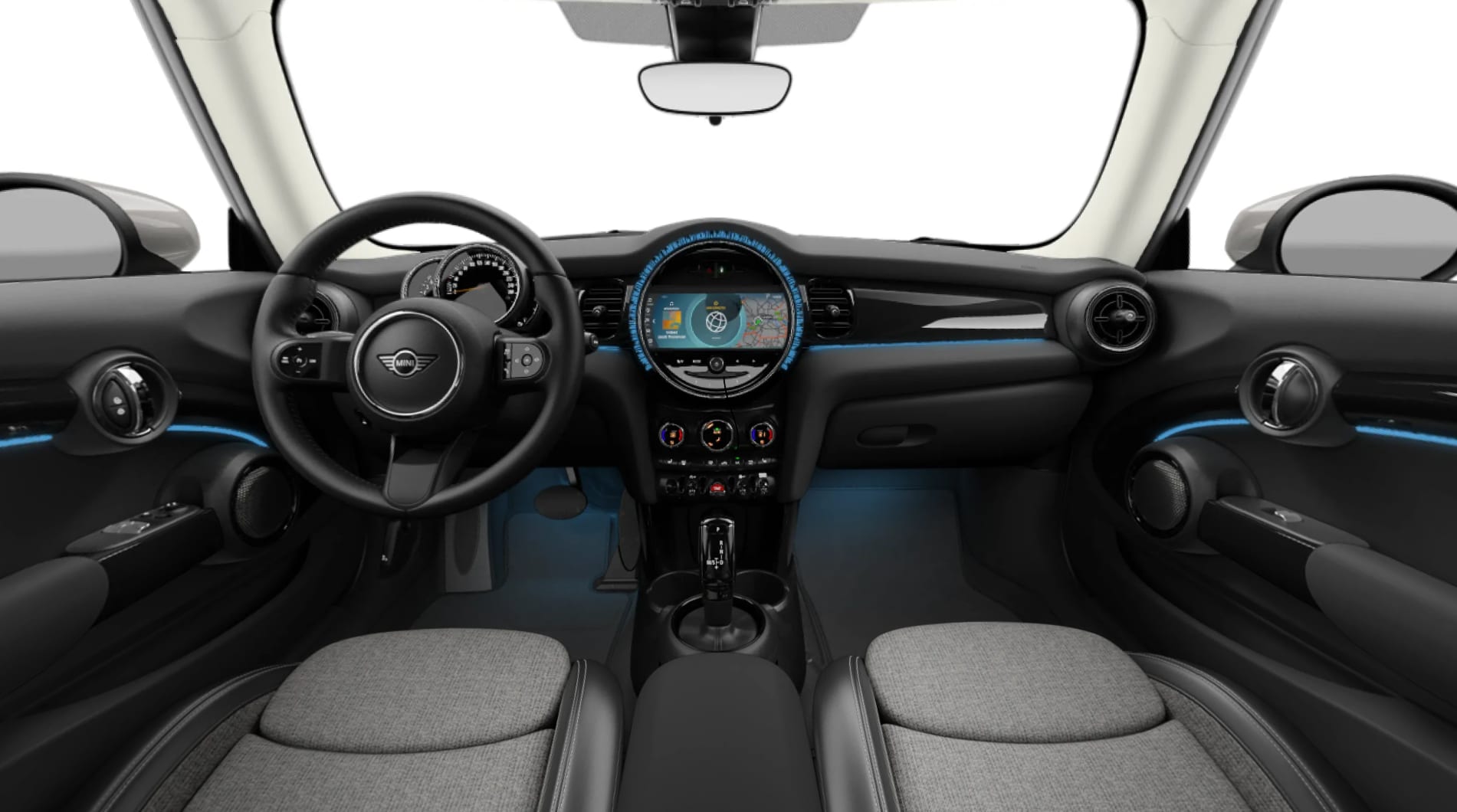 Ansicht des Armaturenbretts eines MINI MINI
