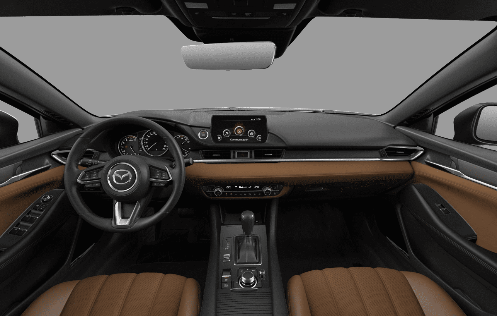 Ansicht des Armaturenbretts eines Mazda Mazda6