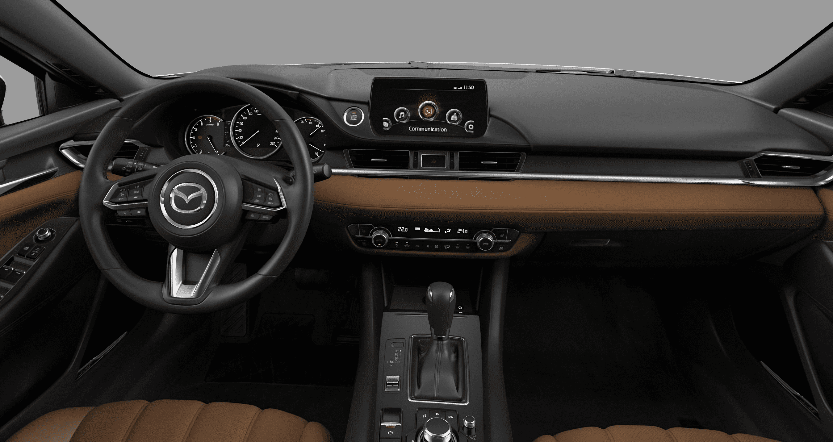 Ansicht des Armaturenbretts eines Mazda Mazda6