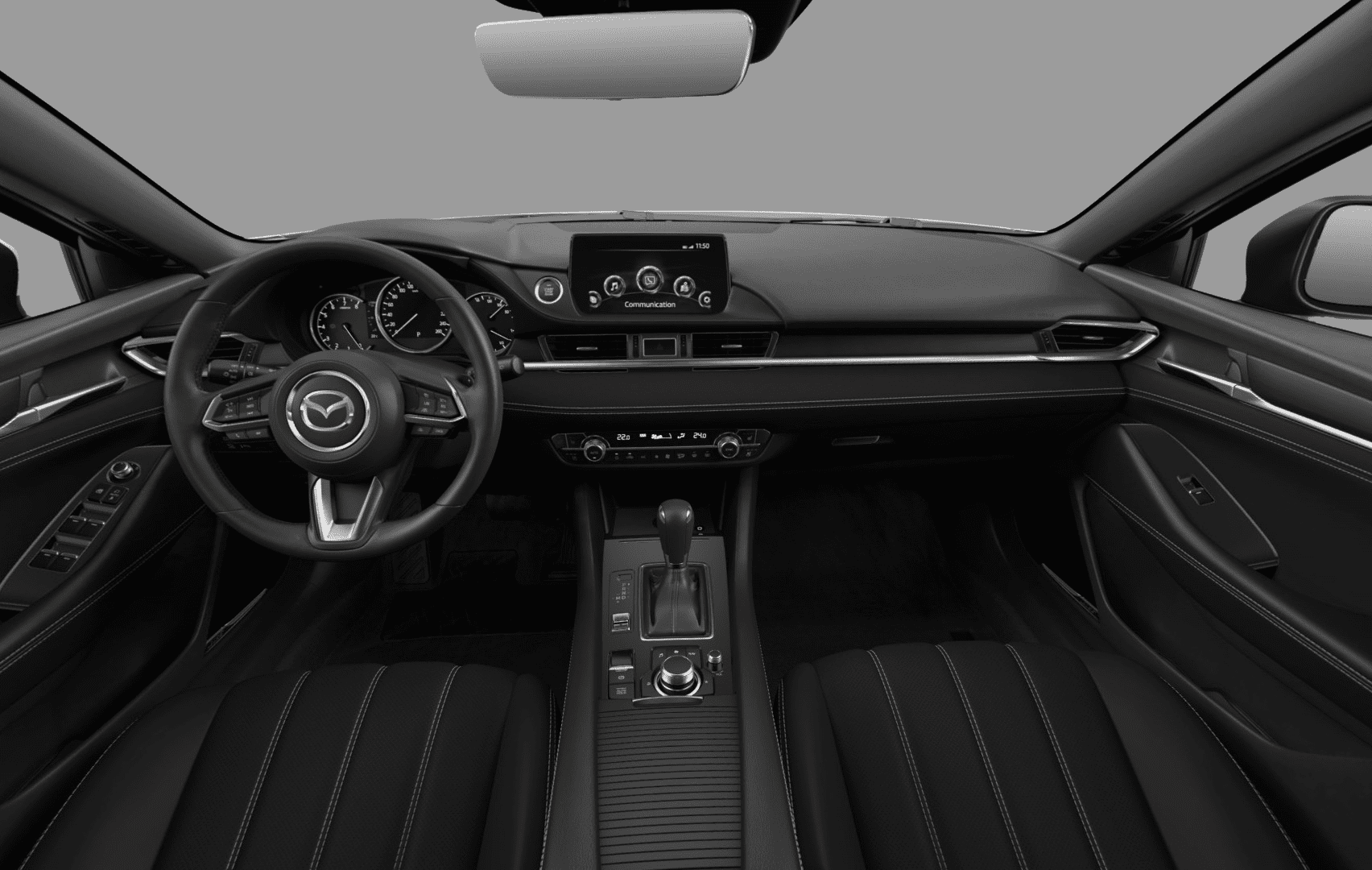 Ansicht des Armaturenbretts eines Mazda Mazda6