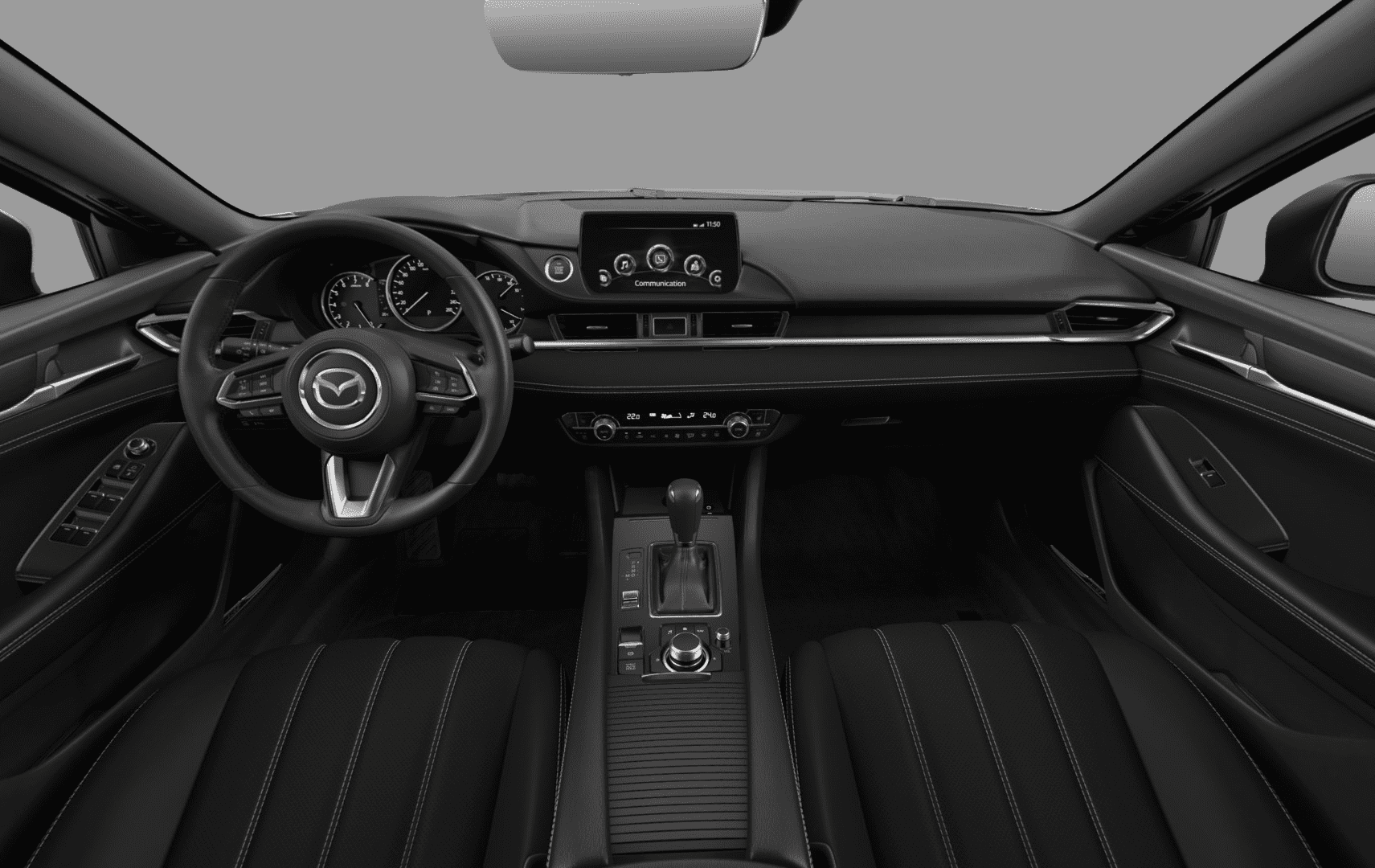 Ansicht des Armaturenbretts eines Mazda Mazda6
